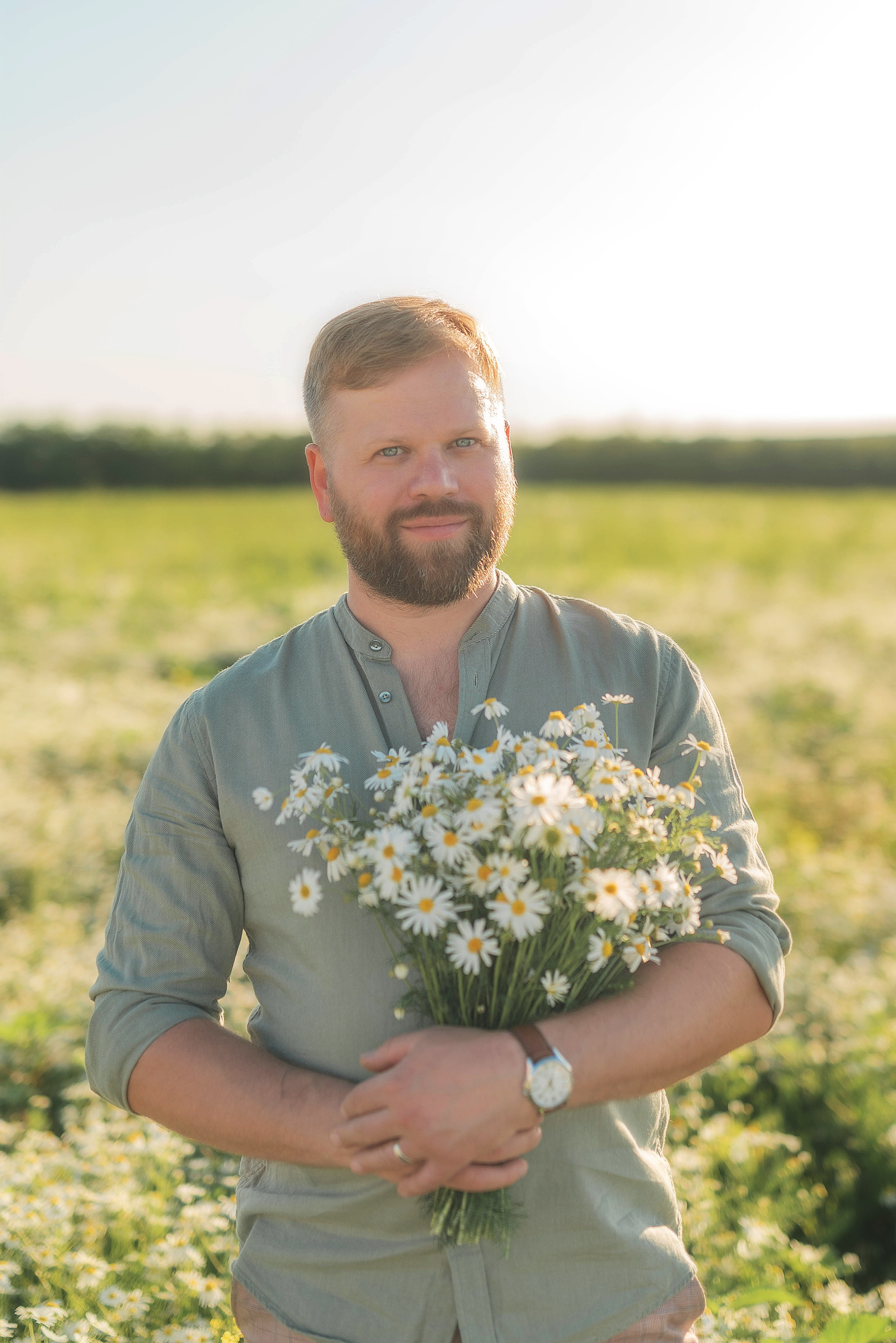Фотосессия в ромашковом поле. Семейный, детский фотограф в Воронеже Анна Никитина
