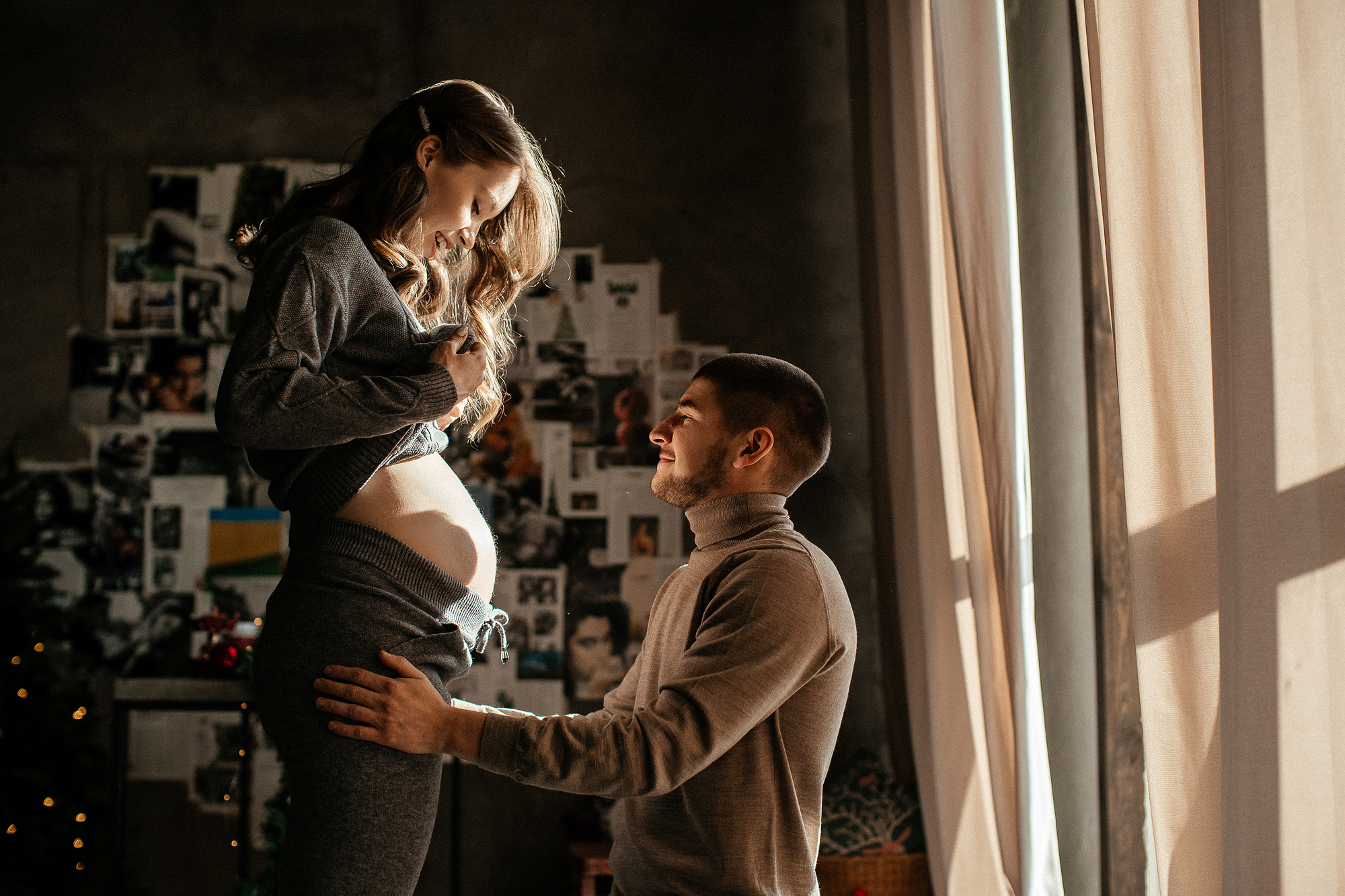 Фотосессия беременности в студии во Владивостоке. Фотограф во Владивостоке Антон Блохин