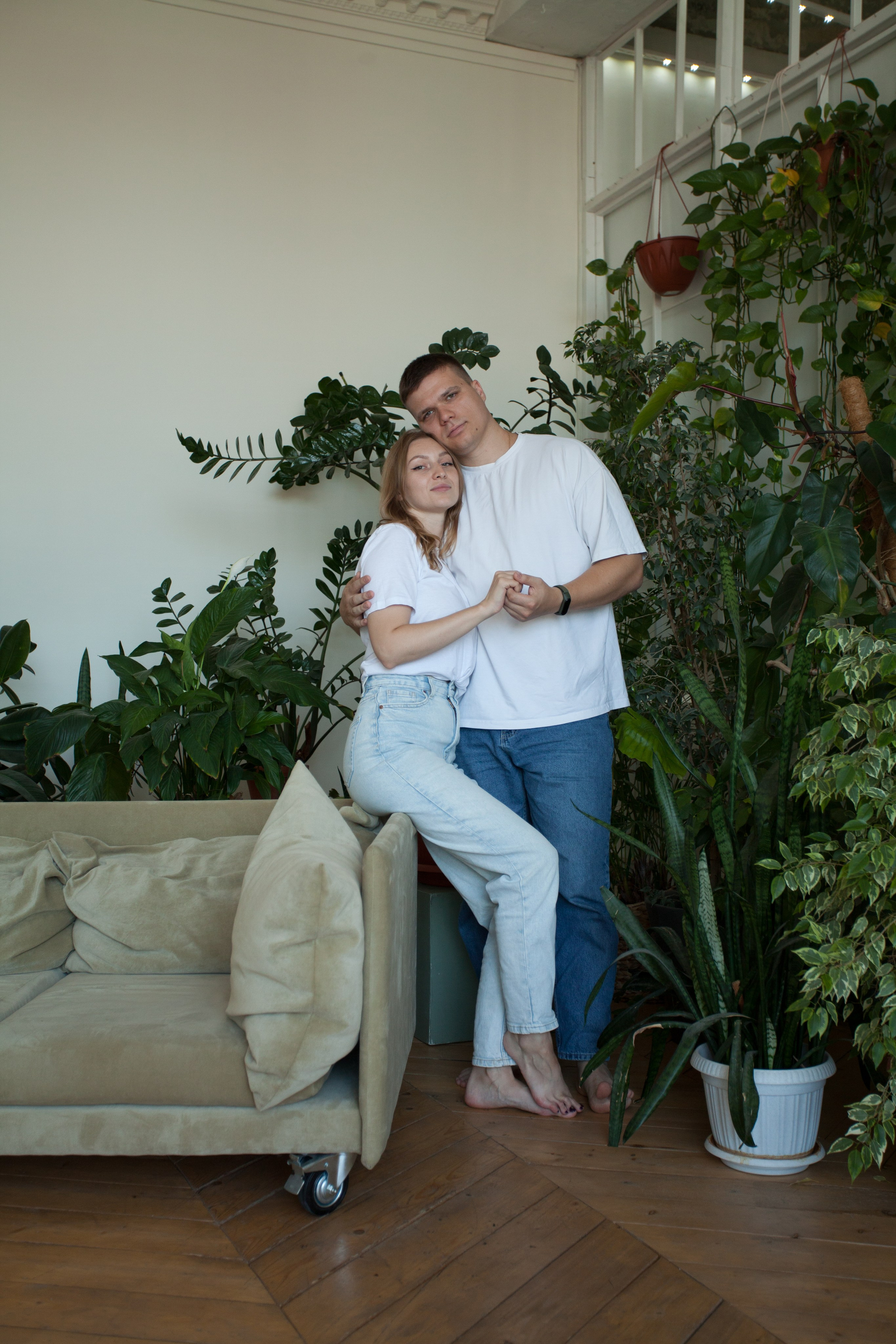 Женя и Кристина минимализм. Семейный и детский фотограф в Краснодаре Брусилова Марина