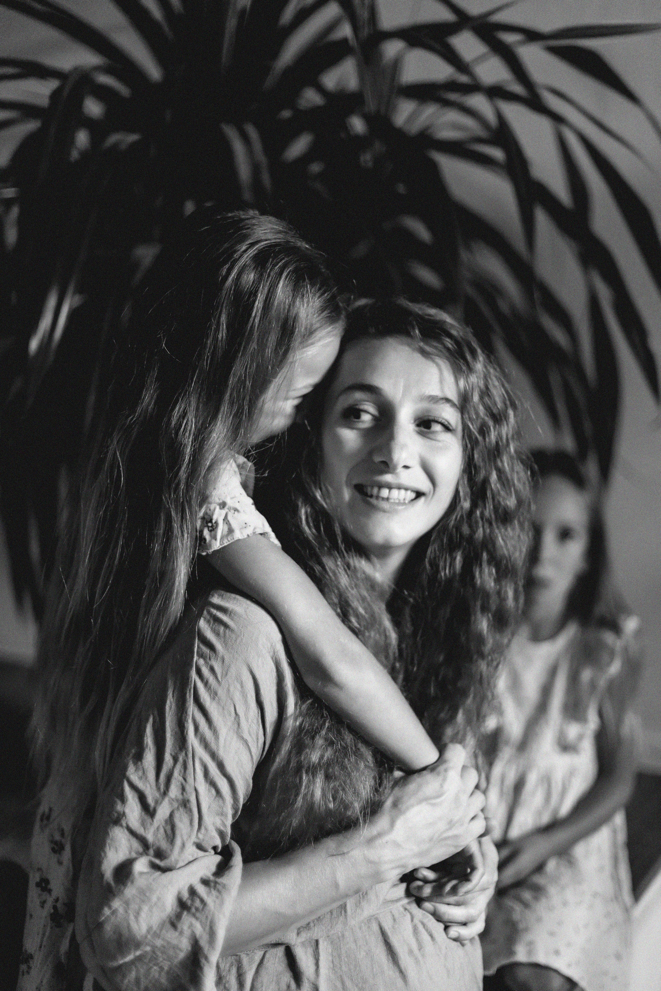 Настя и дочери. Домашняя съёмка. Фотограф в Москве Базанова Дарья