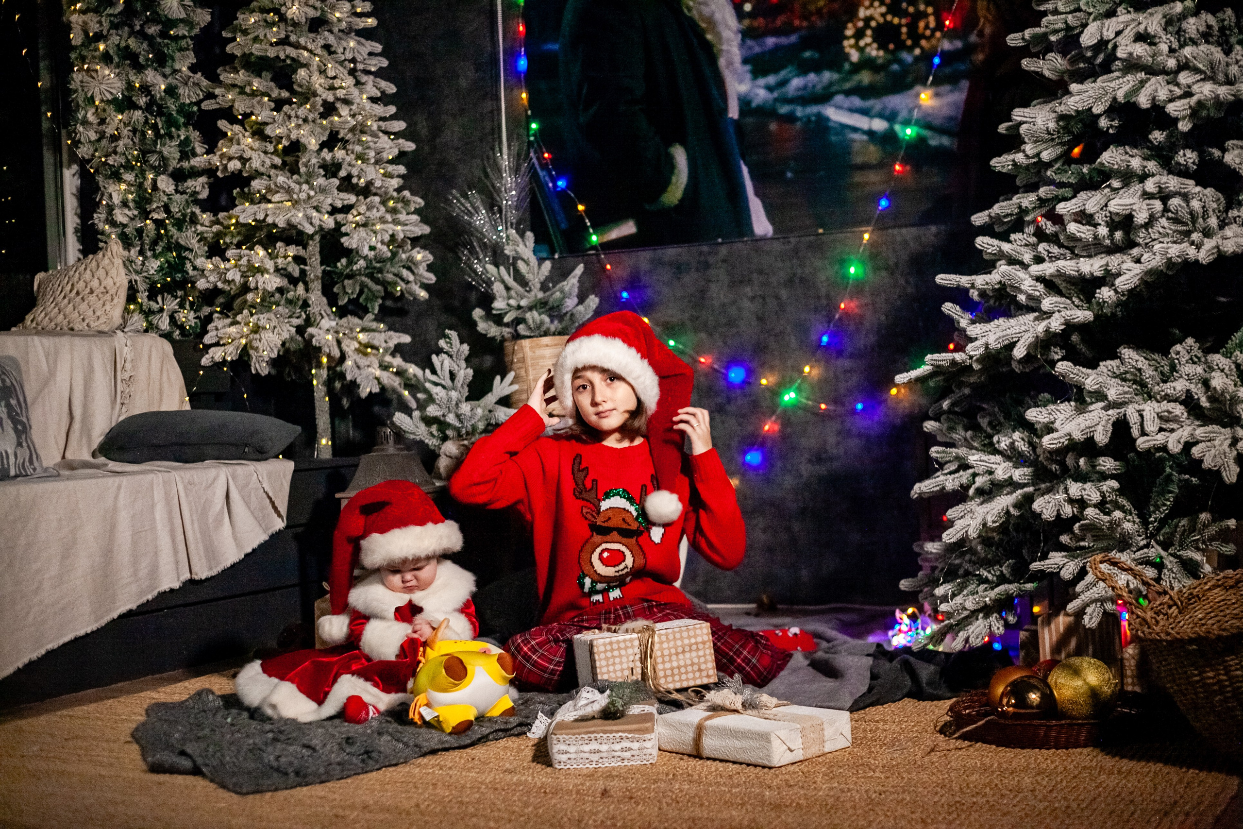 Ульяна и ее семья новый год 2024. Свадебный и семейный фотограф в Армавире