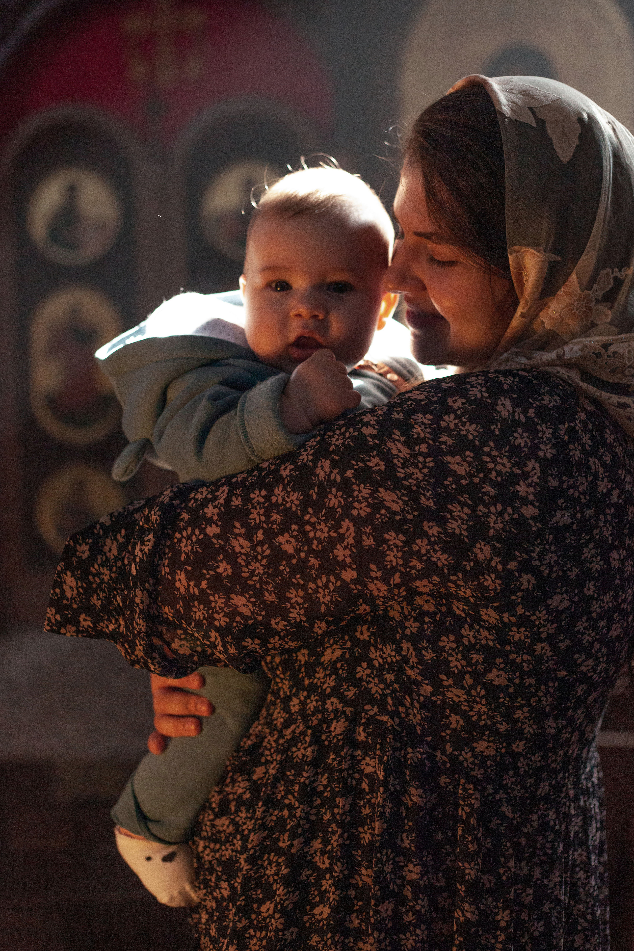 Крещение малыша 6 месяцев. Фотограф видеограф Ольга Василевская