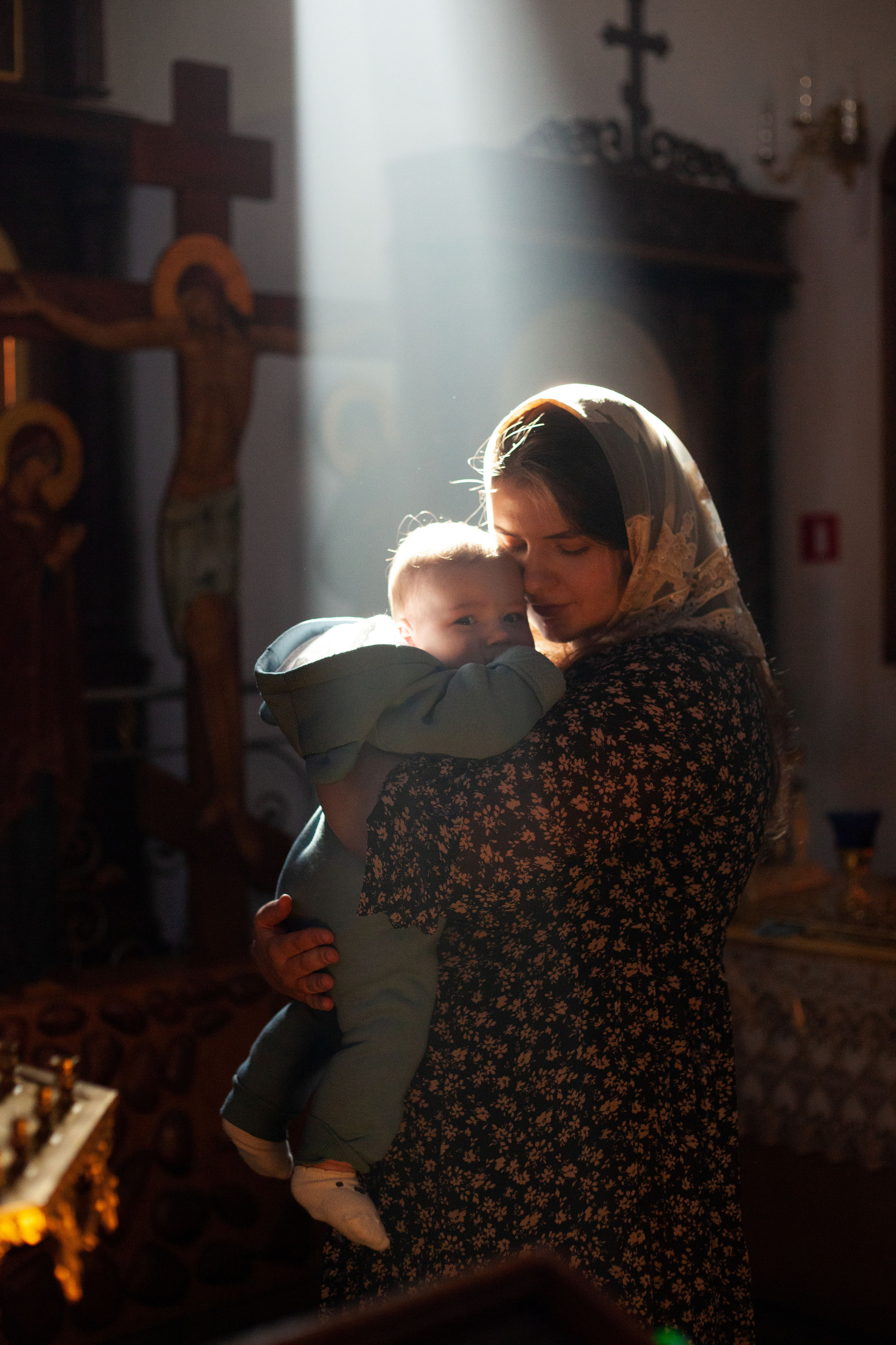 Крещение малыша 6 месяцев. Фотограф видеограф Ольга Василевская