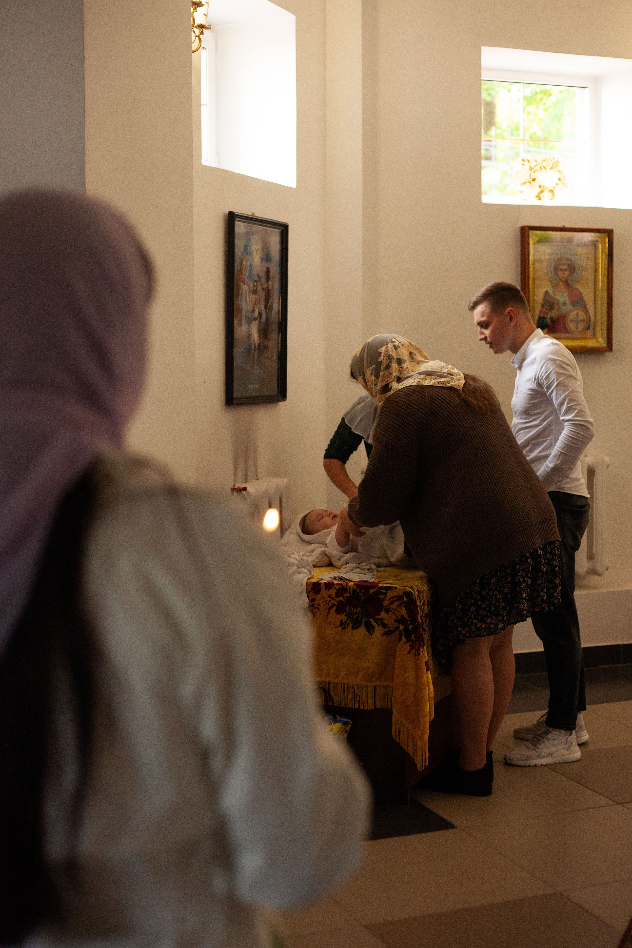 Крещение малыша 6 месяцев. Фотограф видеограф Ольга Василевская