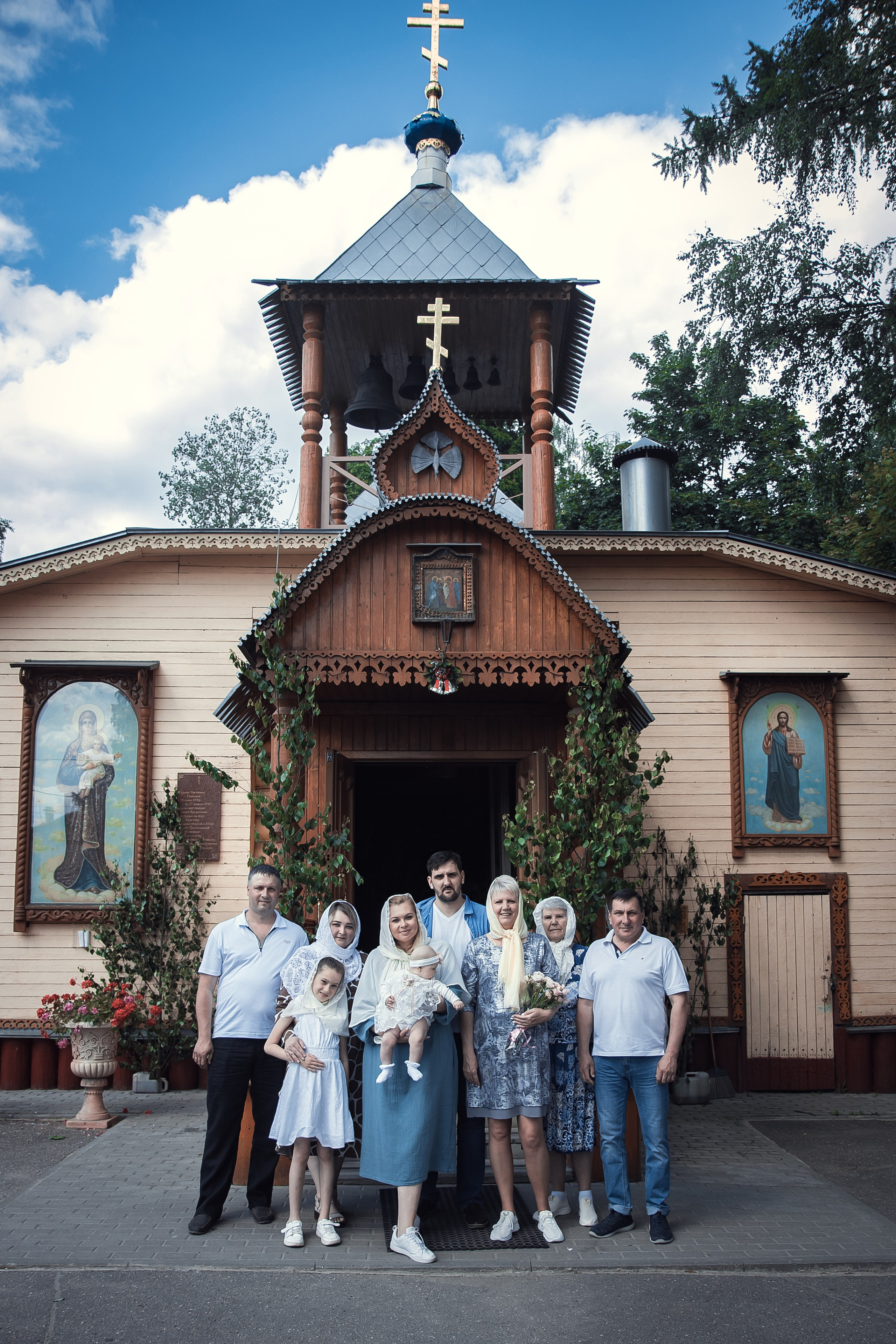 Таинство Крещения Алёны в Церкви Сретения Господня. Детский и семейный фотограф в Пушкино, Мытищи, Москва Сергеева Светлана