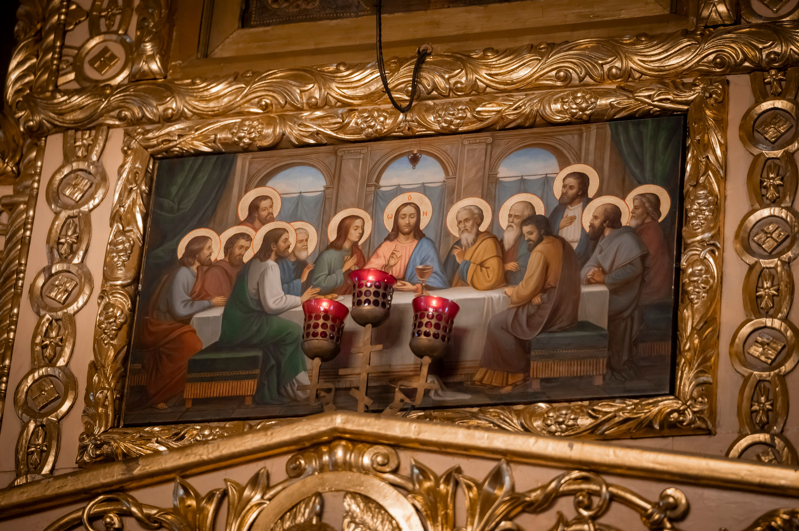 Богородский храм. Благовещение. Божественная Литургия. Антон и Татьяна Денисенко — В храме