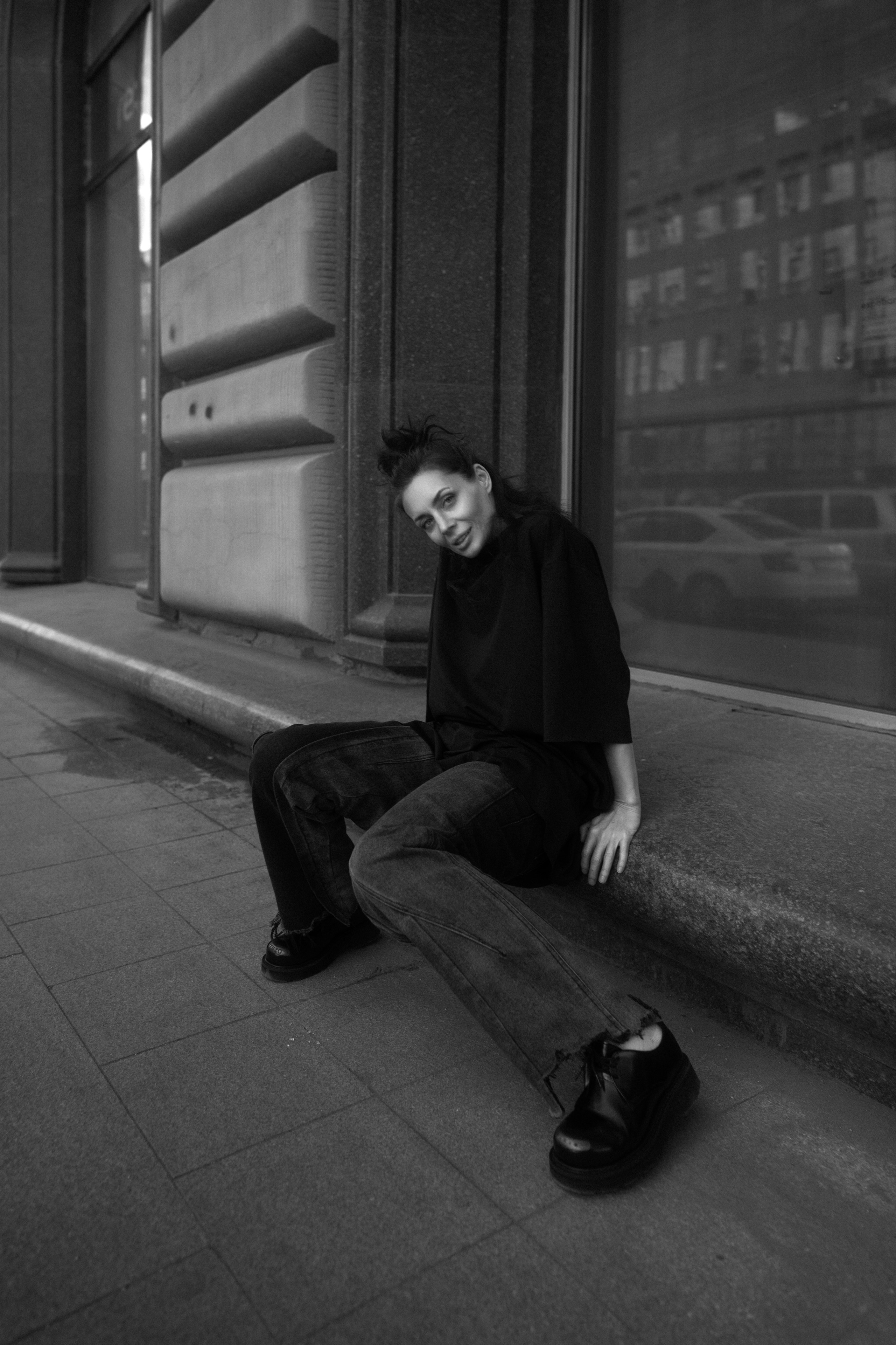 Уличная фотосессия с Настей Фаттаховой в центре Москвы