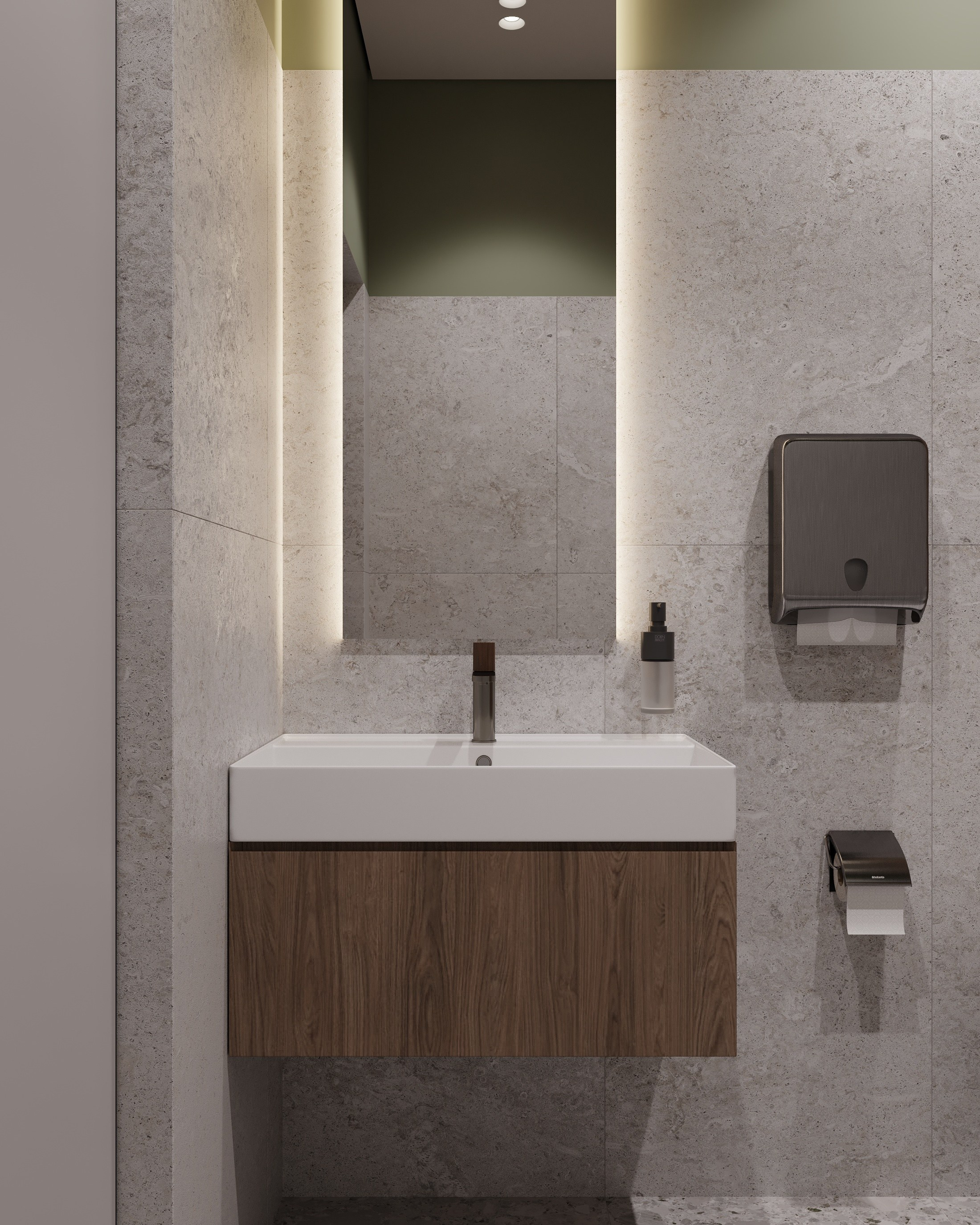 Офис компании «Мединвест». Дизайн интерьера, 3D-визуализация Владивосток