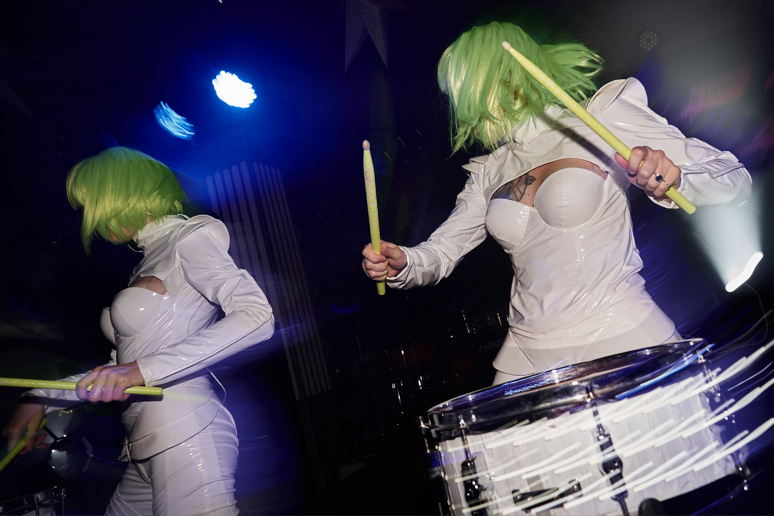 выступление барабанщиков