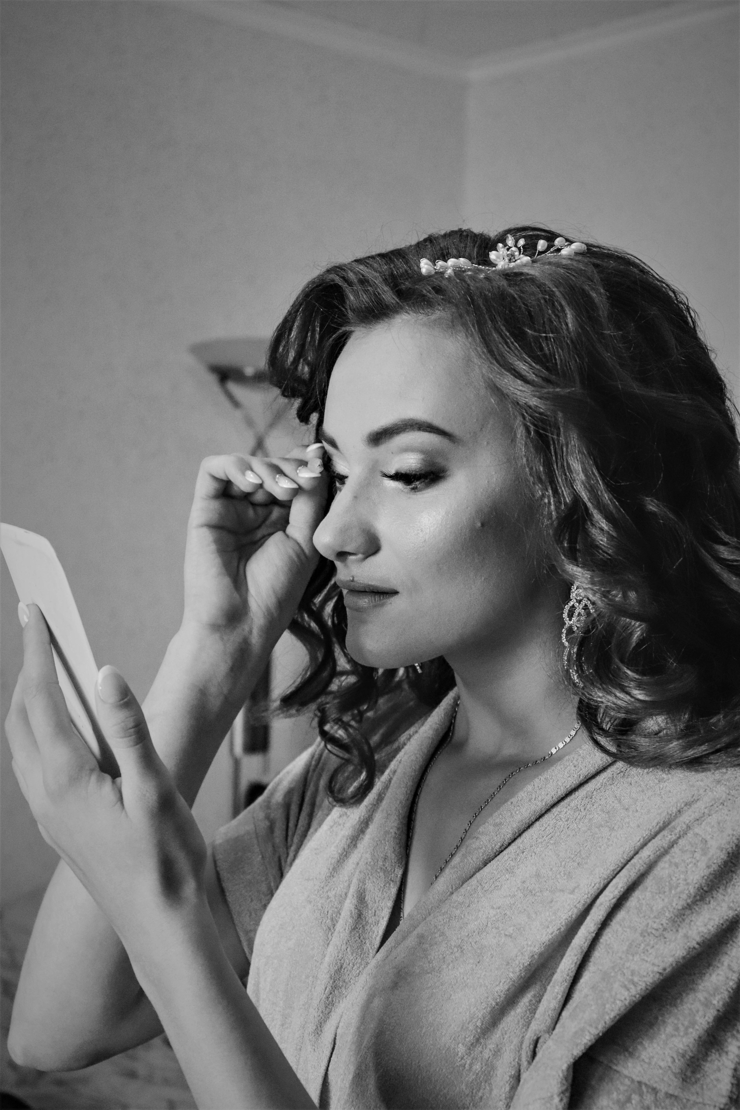 Фотосессия утреннего сбора невесты в городе Северск и Томск