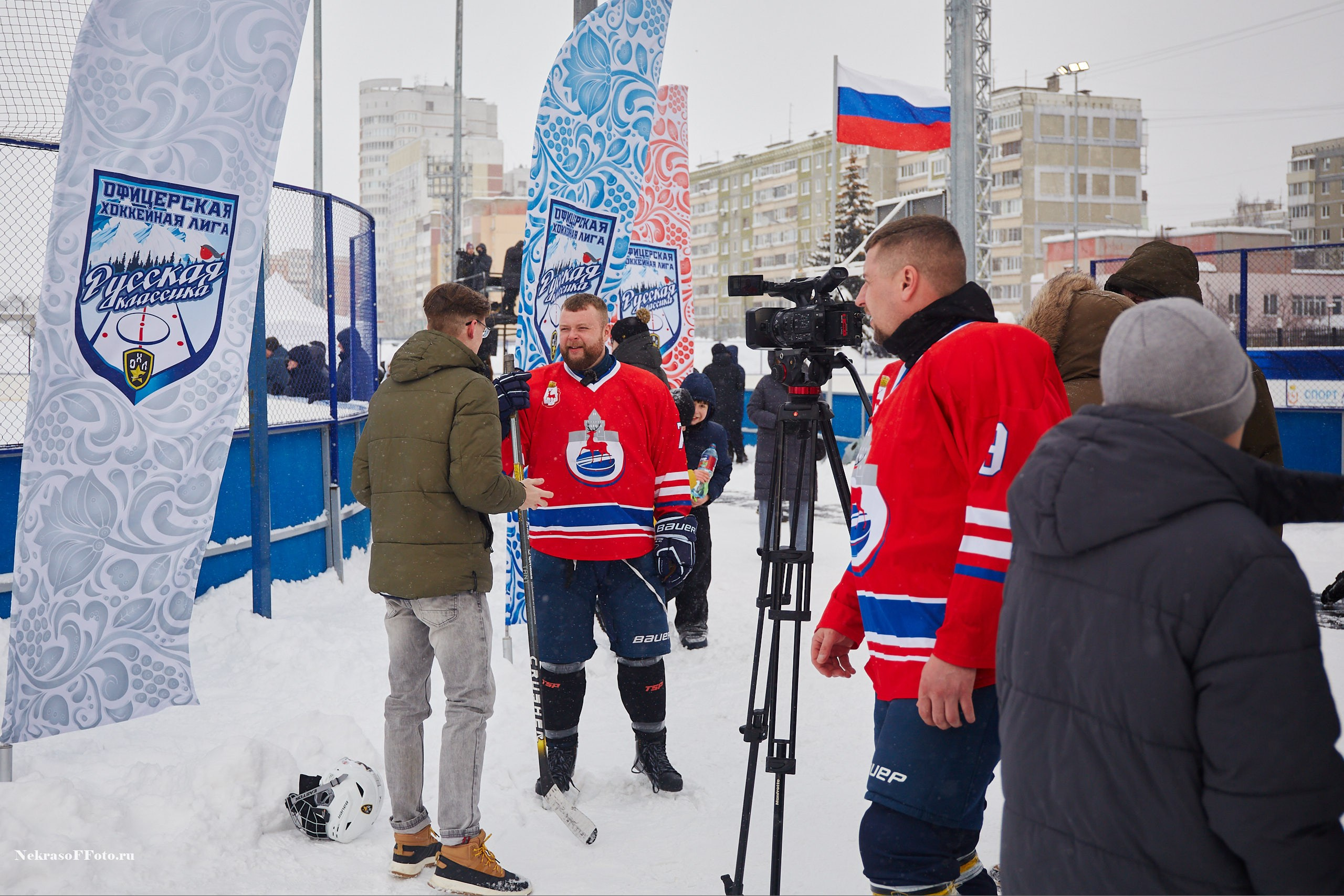 Турнир по хоккею «Русская классика» в рамках Офицерской хоккейной лиги. Спортивный фотограф Некрасов Денис