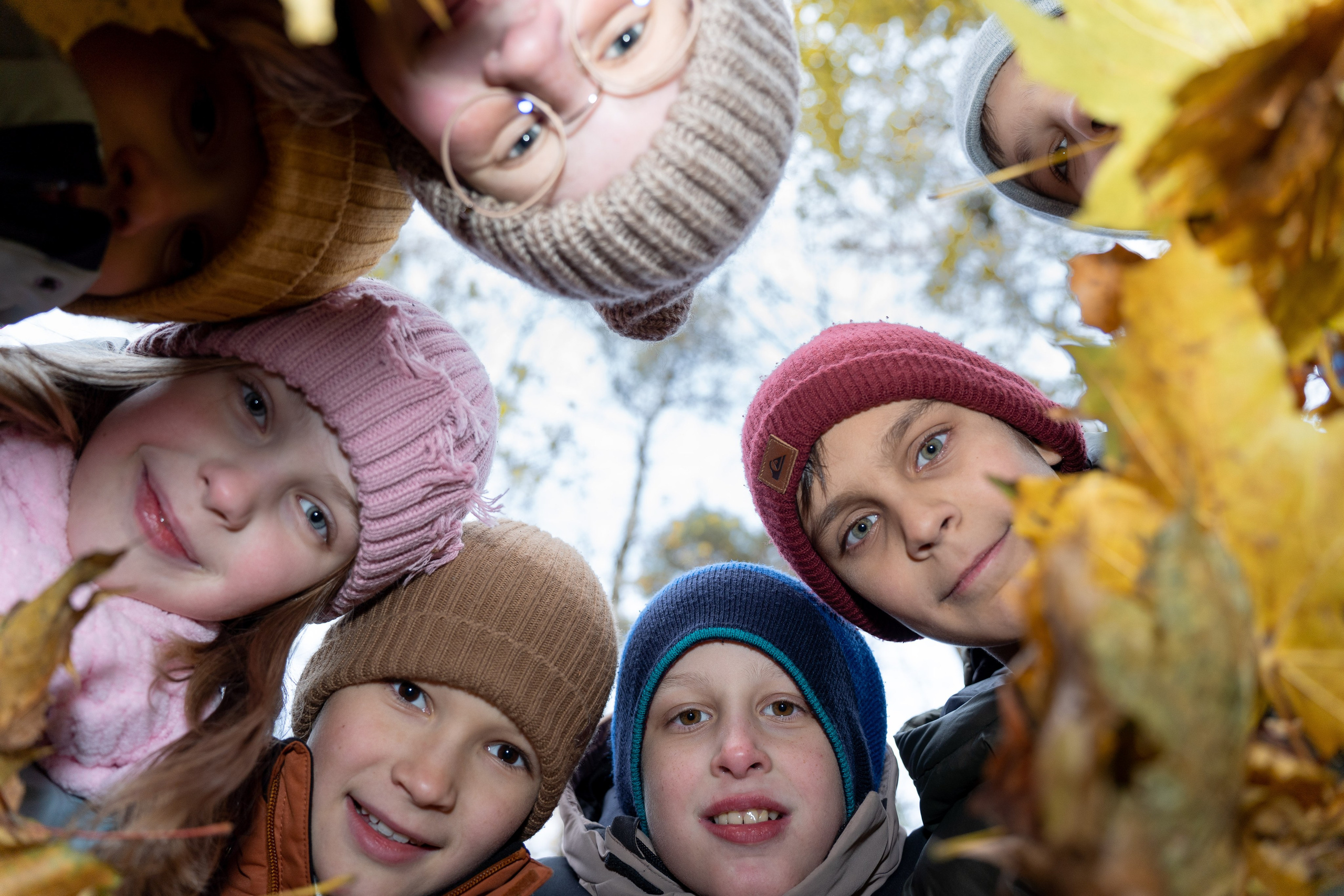 Съёмка класса в парке. Семейный и контент фотограф в Москве Алёна Сливка