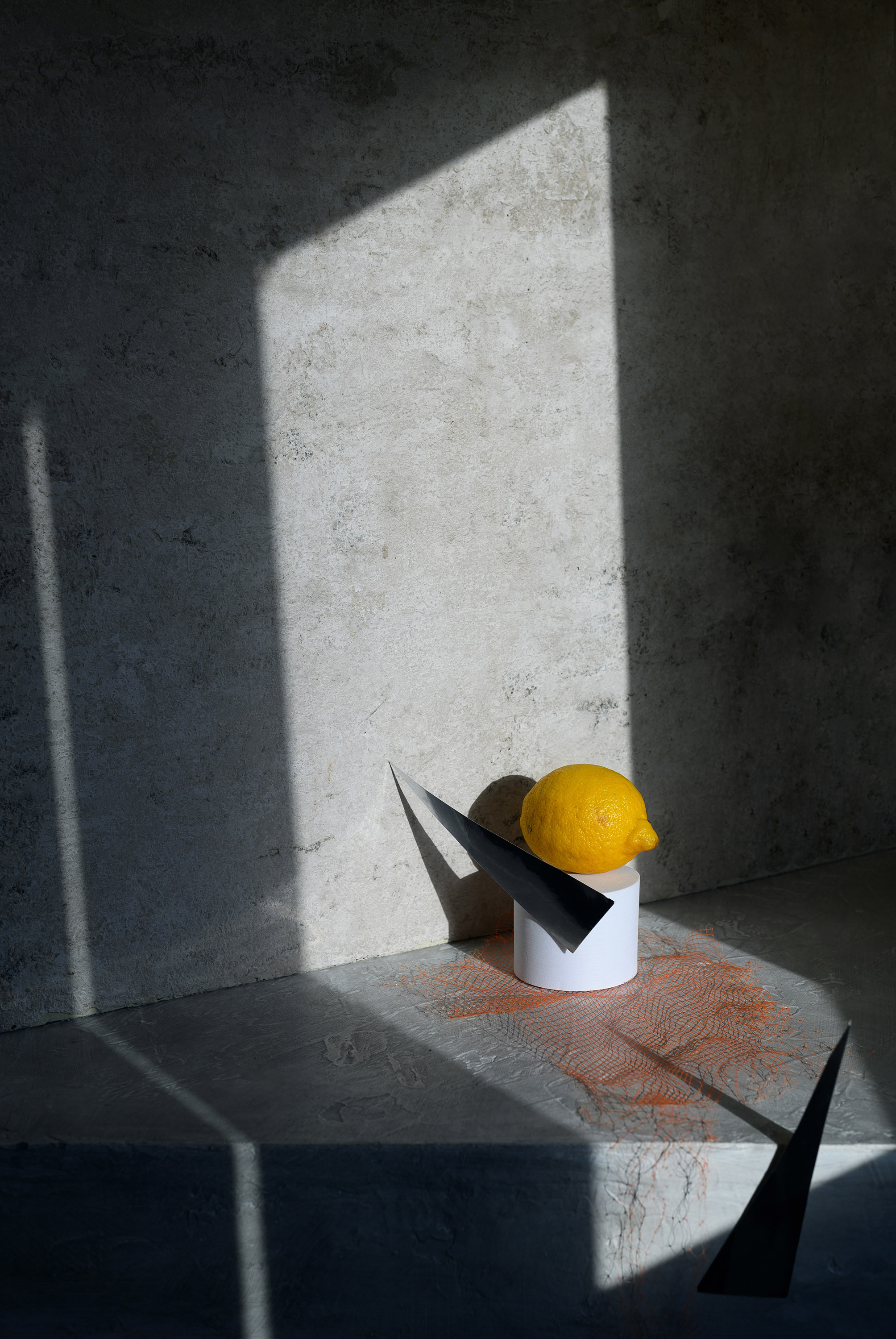 современный, острый, фигура, лимон, сетка