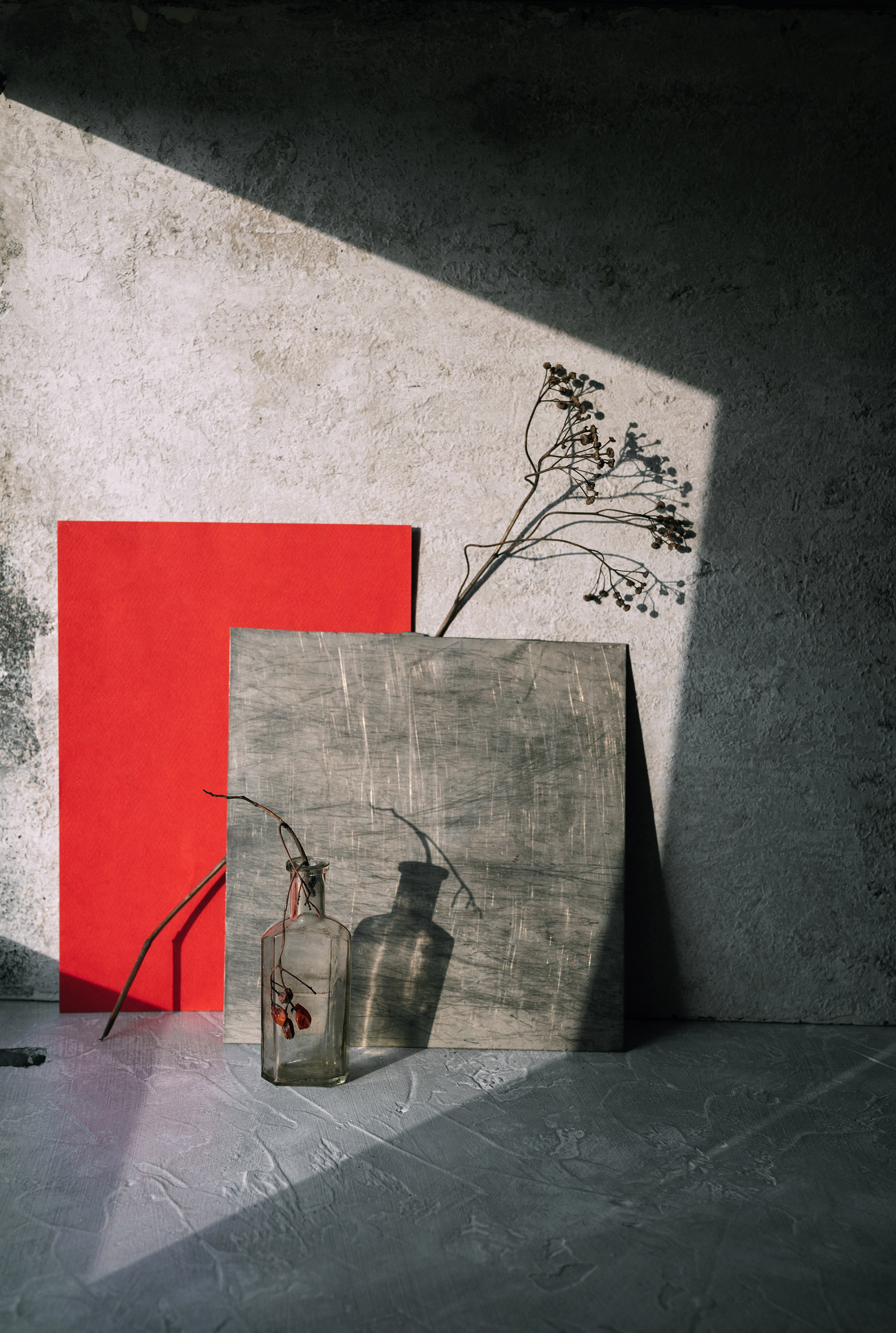 серый, металл, царапины, бетон, текстура