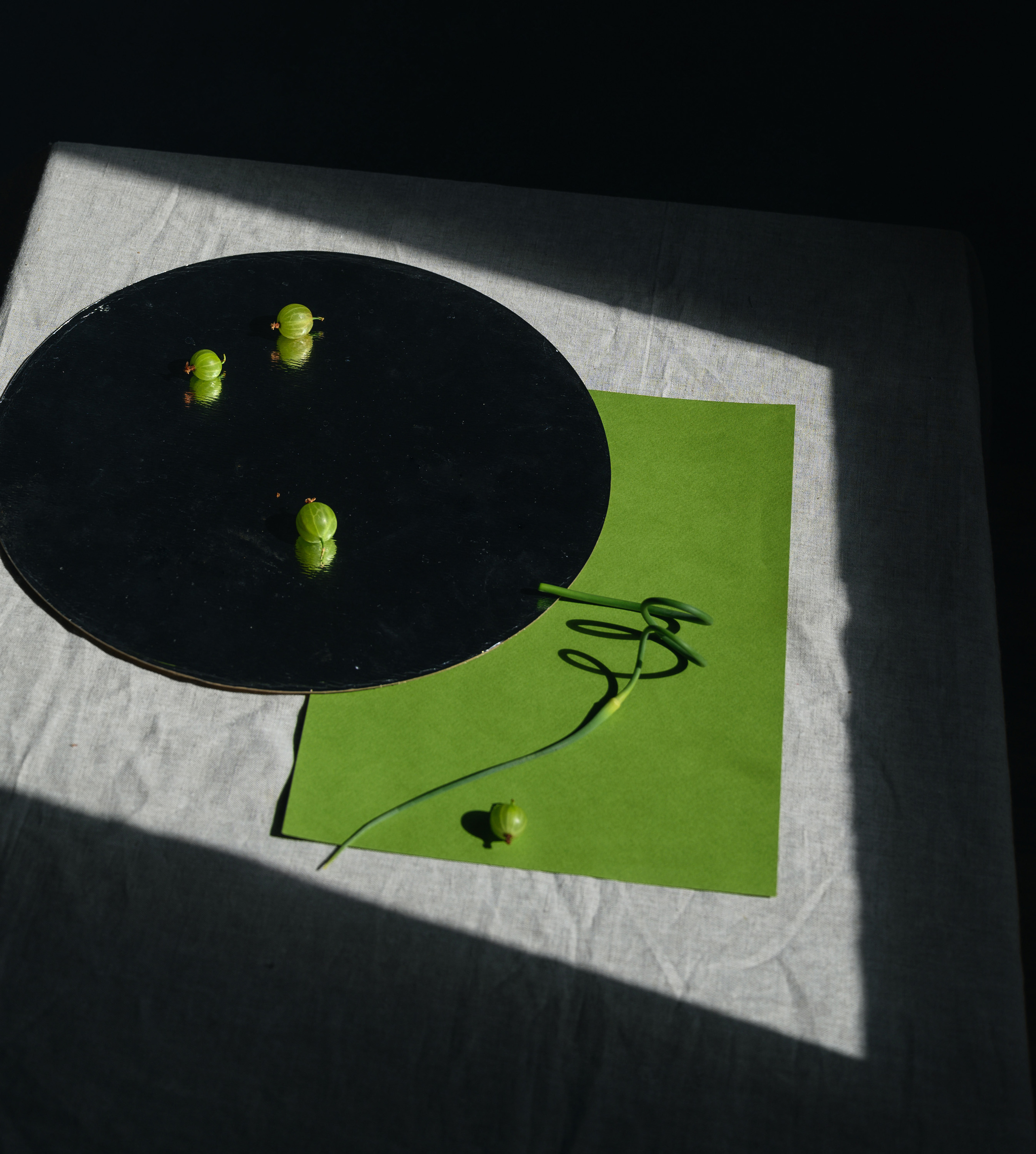 зеленый, крыжовник, абстракция, стекло, ромб