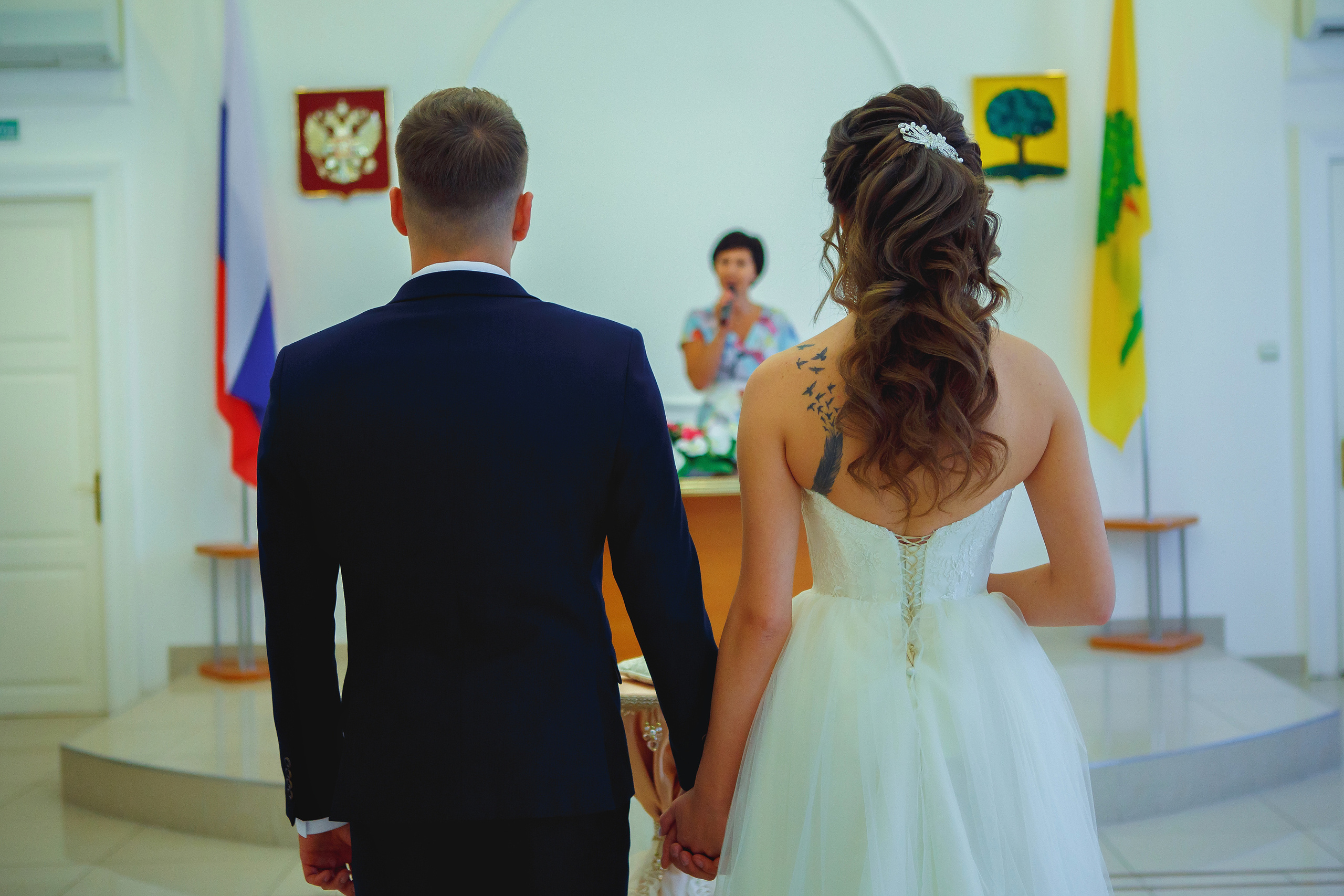 Свадебная фотосессия в ЗАГСе Липецка. Свадебный и портретный Фотограф в Липецке Дмитрий Котюков