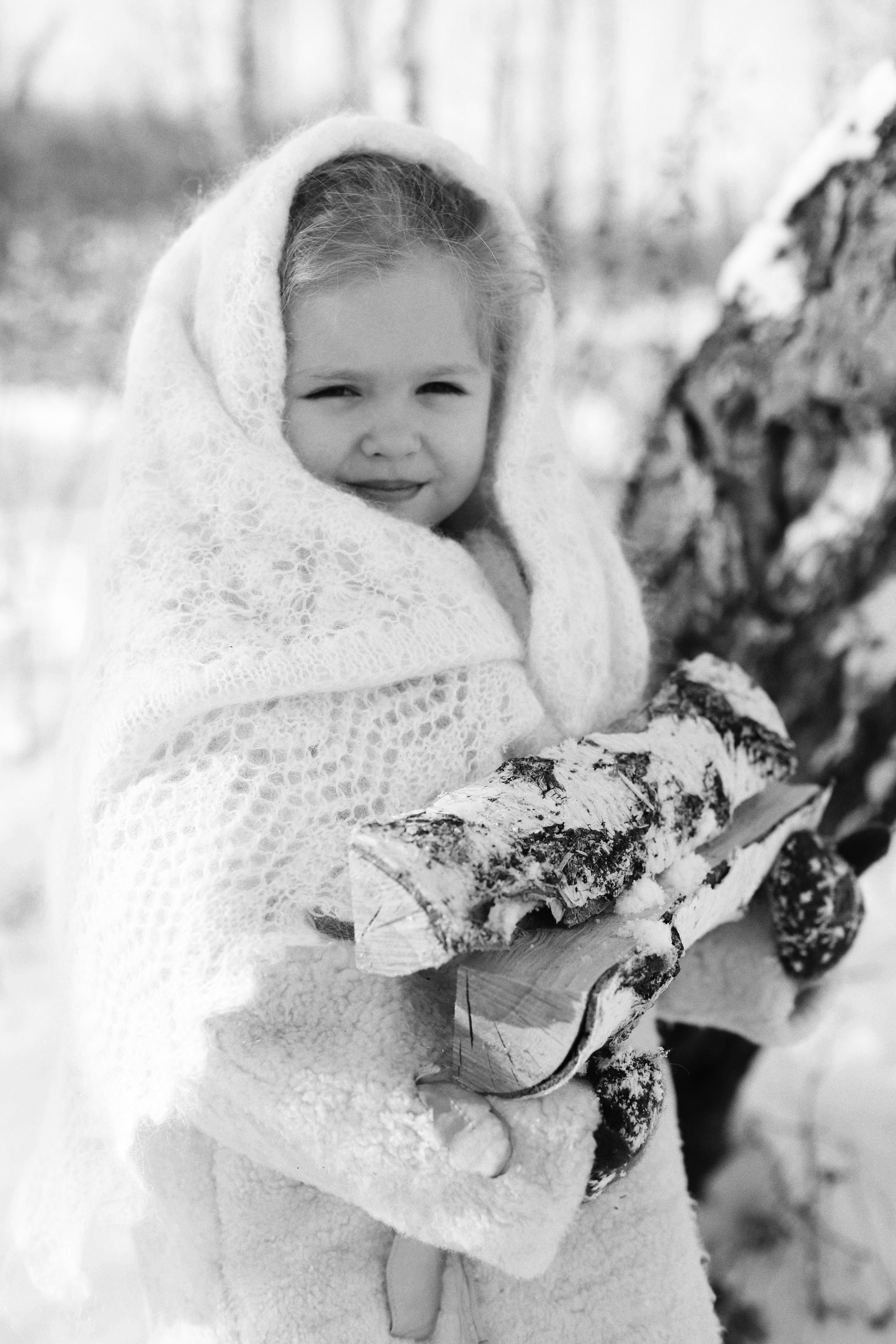 Зимнее ретро. Семейный и детский фотограф в Красноярске Анна Шори