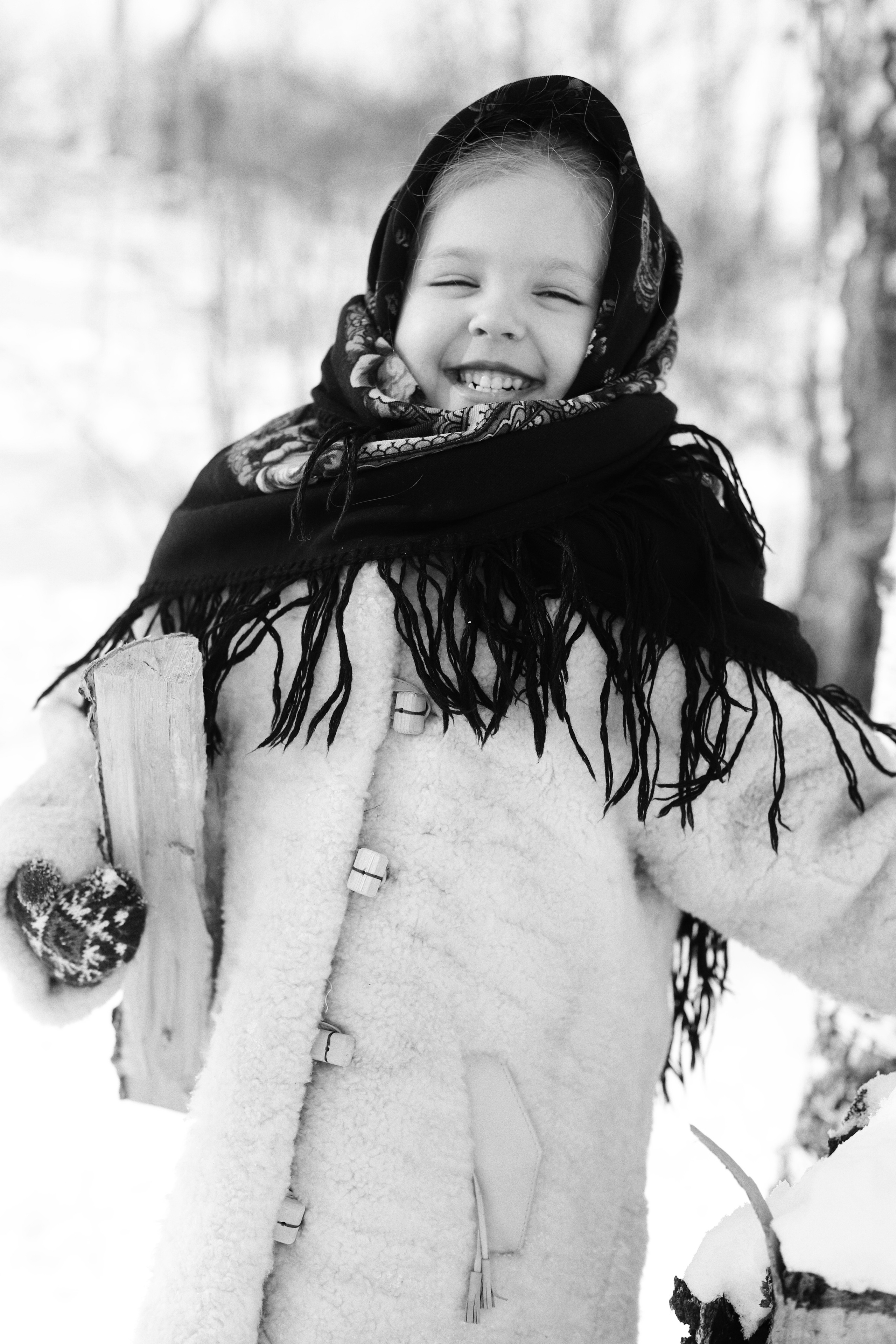 Зимнее ретро. Семейный и детский фотограф в Красноярске Анна Шори