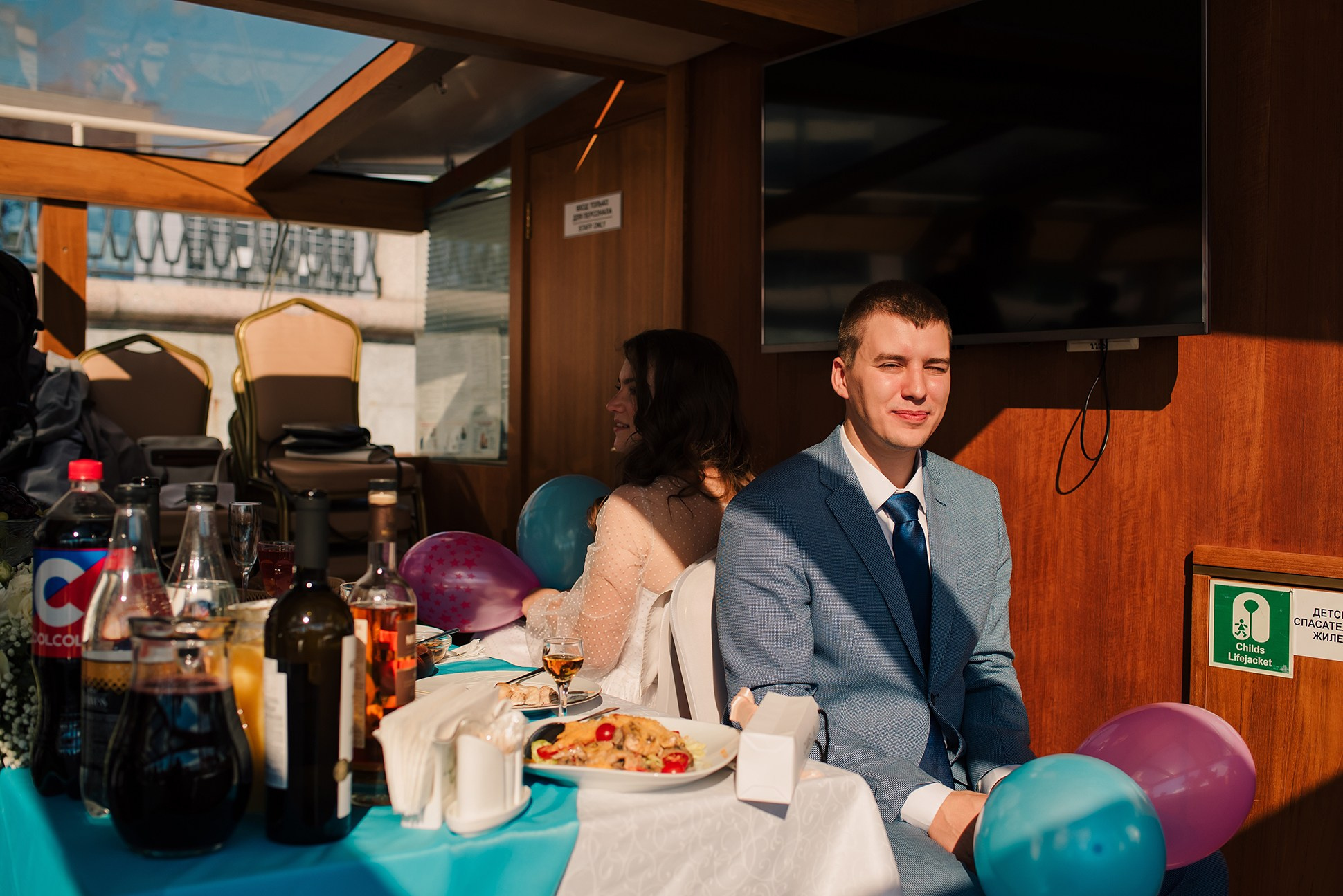 Юля и Андрей. Банкет на воде. Семейный и Свадебный фотограф. Санкт-Петербург. Пушкин