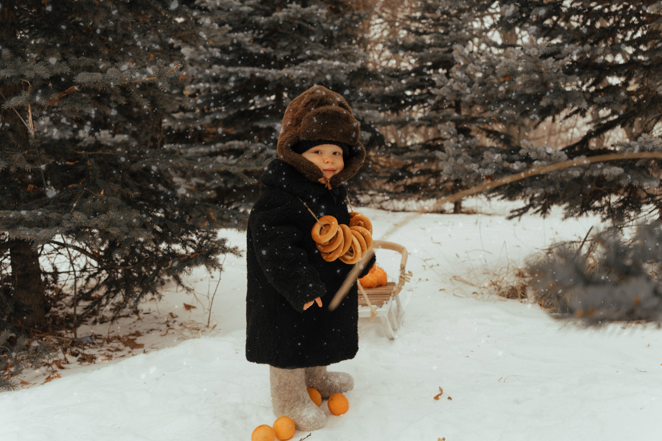 Фотопроект «Зимний лес». Семейный и детский фотограф новорожденных Ульяновск