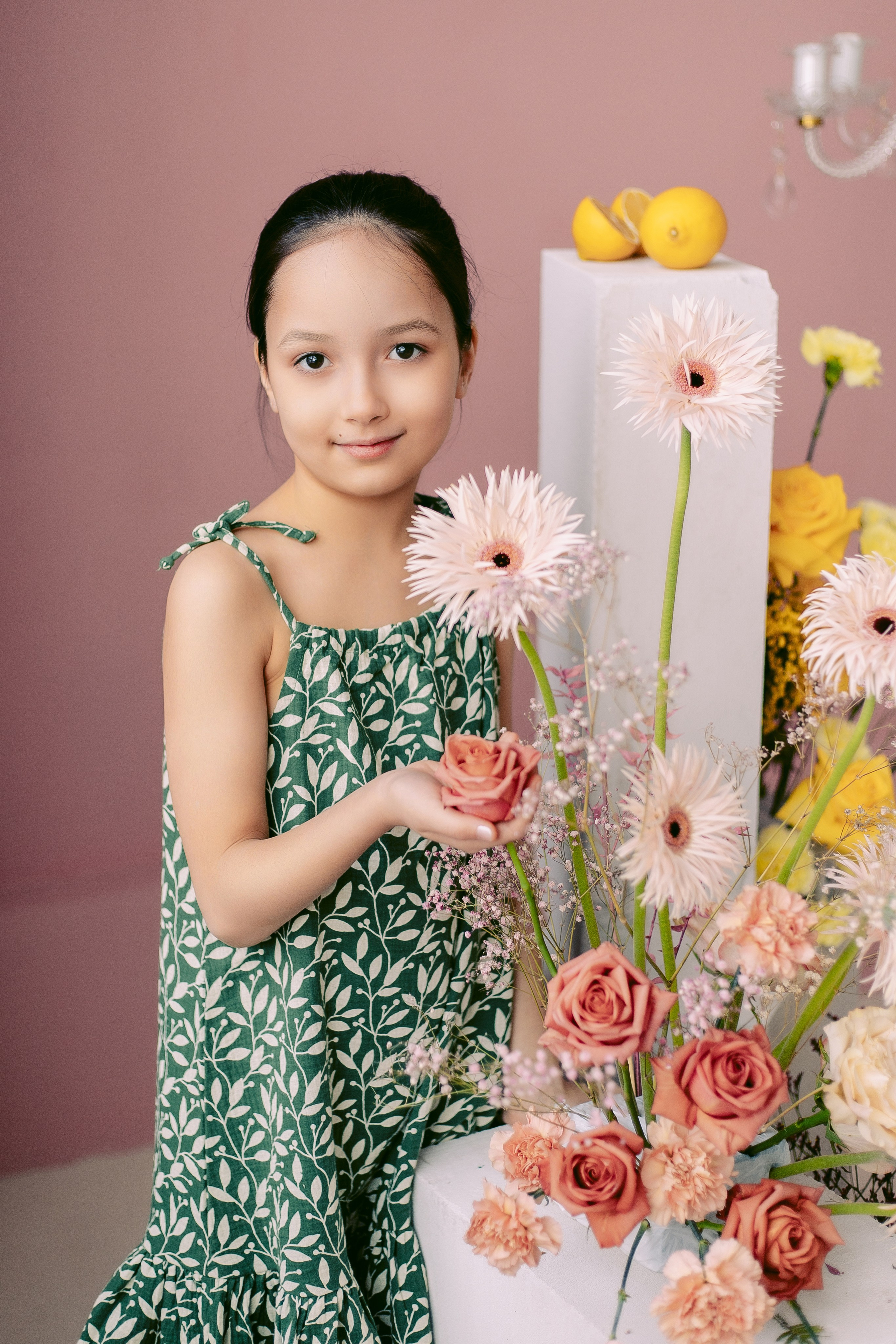 Цветочная фотосессия в фотостудии. Семейная фотосессия. Фотограф в Санкт-Петербурге, Анна Скворцова