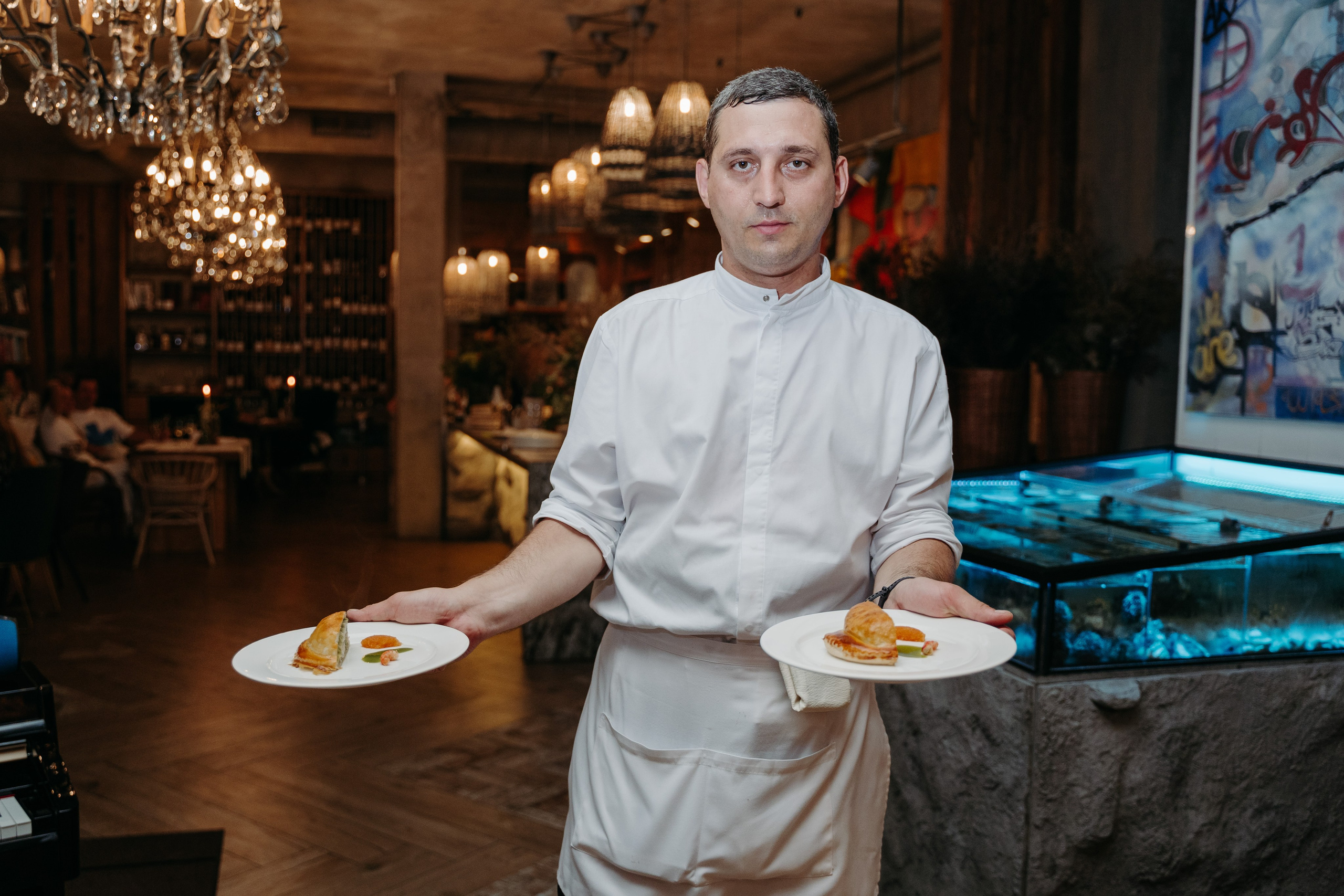 Открытый ужин с Mishlen Шеф Поварами. Репортажный и свадебный фотограф в Москве Рая Небогатова