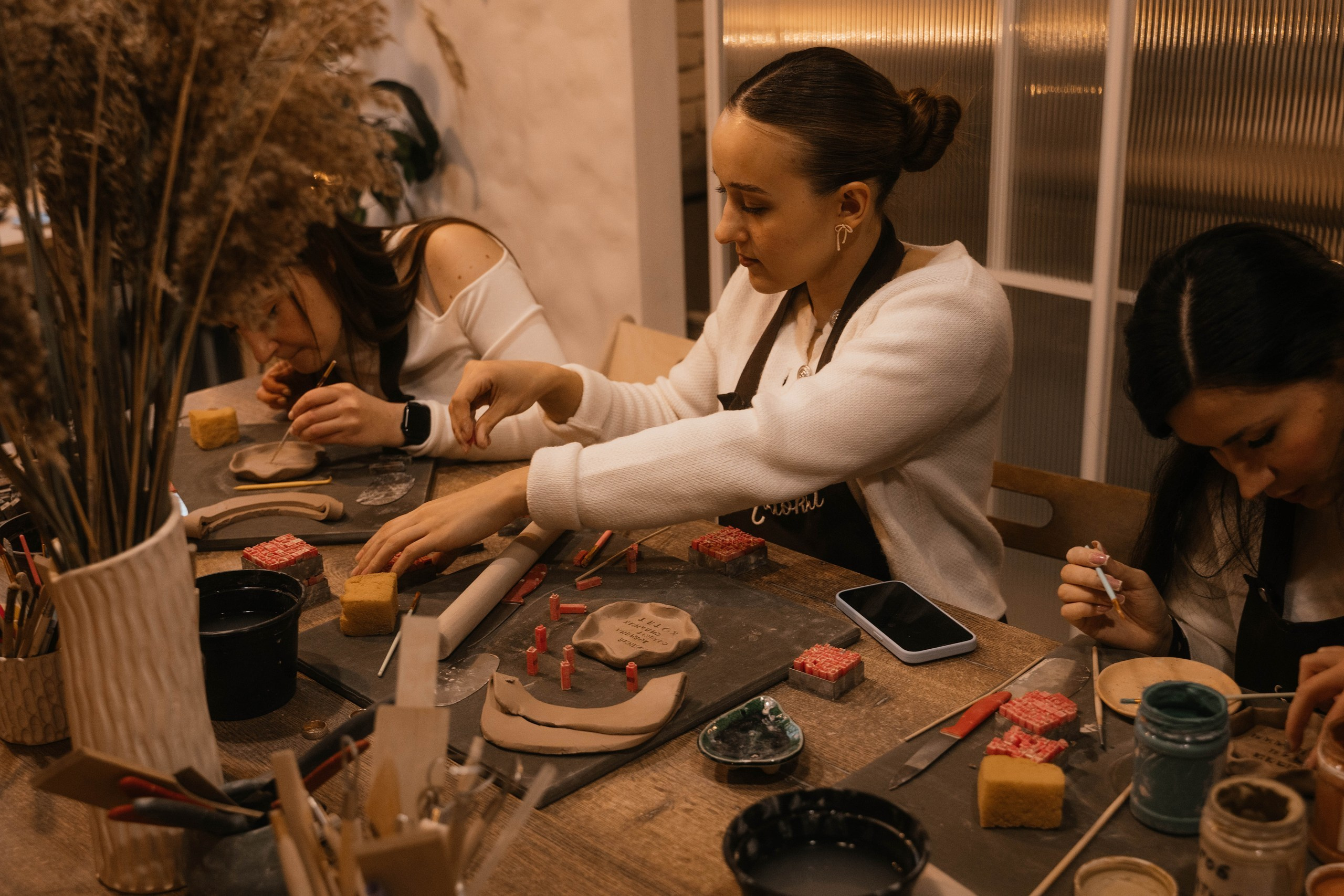 День рождения в гончарной мастерской. Свадебный, семейный фотограф в Рязани Лена Брант