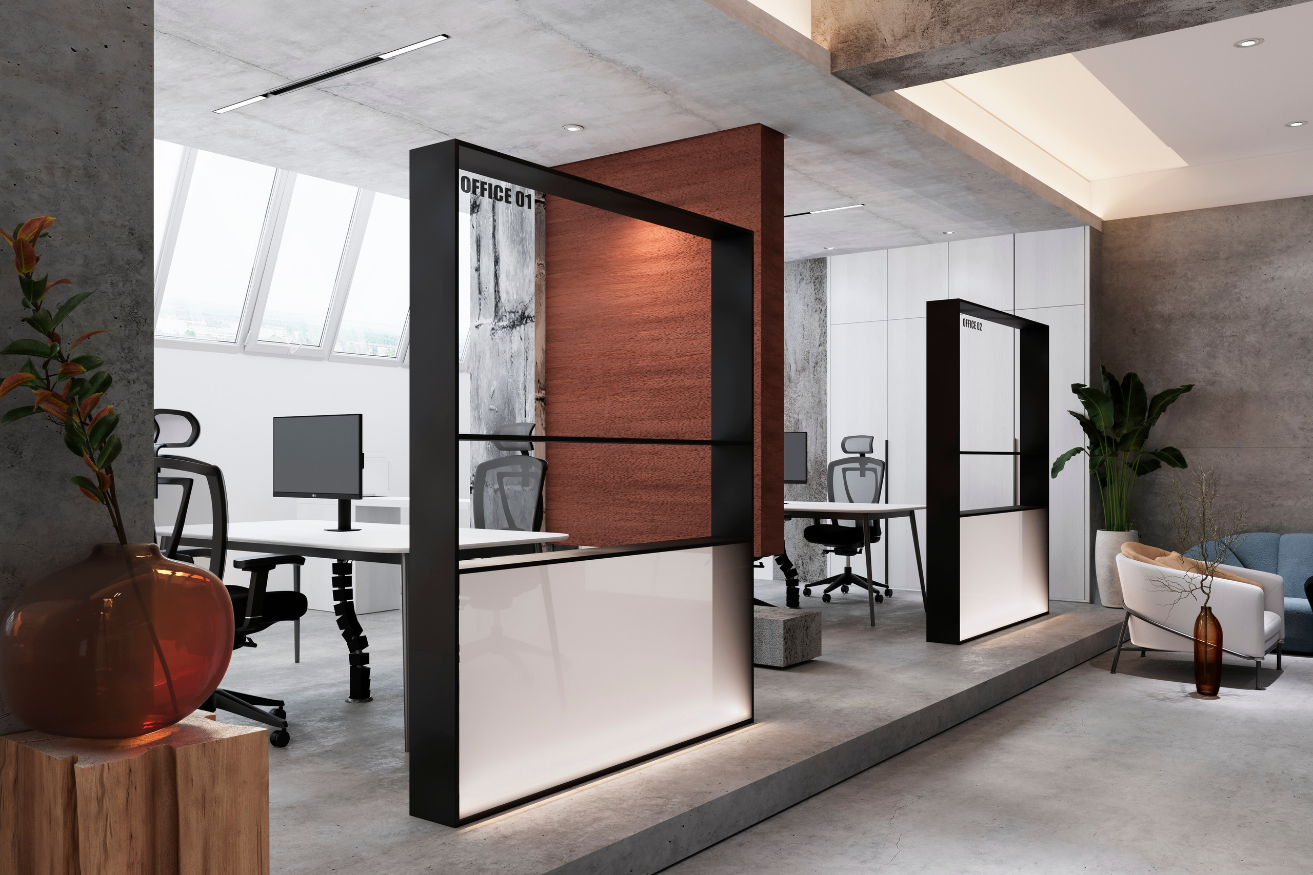 Офис 225,57 кв. м. 3D визуализатор