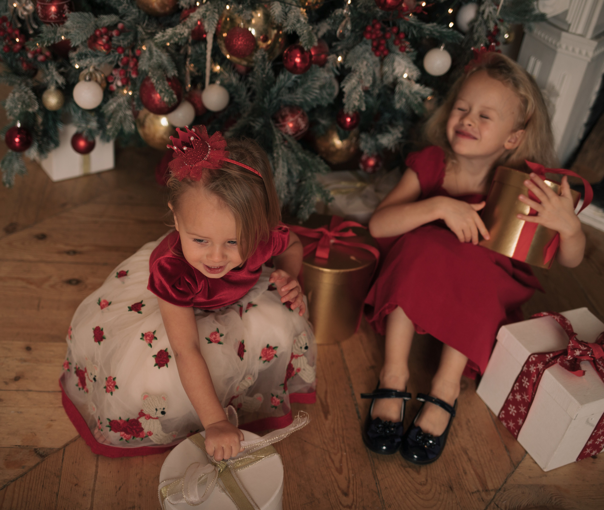 Новогодняя фотосесссия сестер. Семейный Фотограф в Санкт-Петербурге Пушкин Анастасия Дьяконенкова
