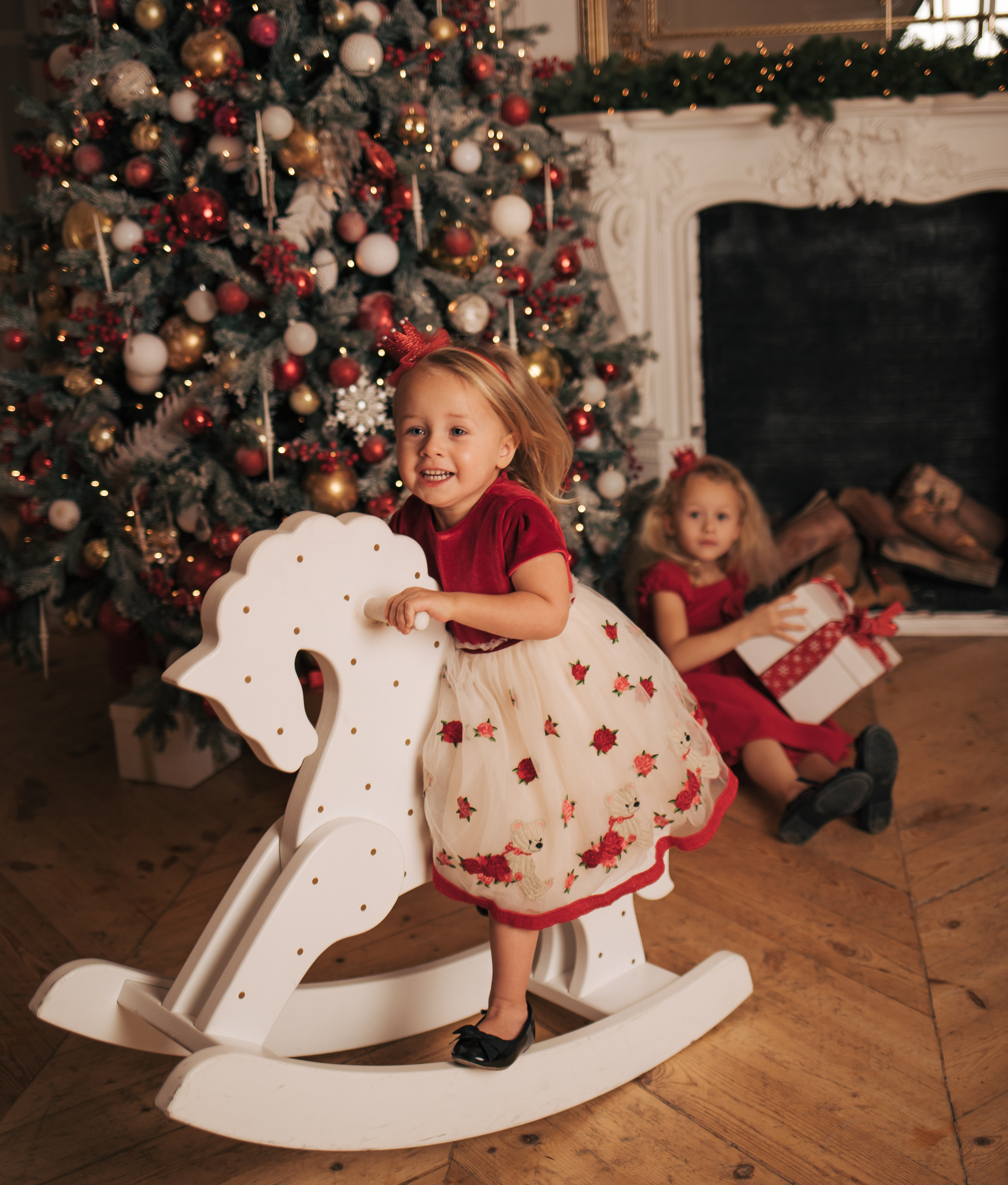 Новогодняя фотосесссия сестер. Семейный Фотограф в Санкт-Петербурге Пушкин Анастасия Дьяконенкова