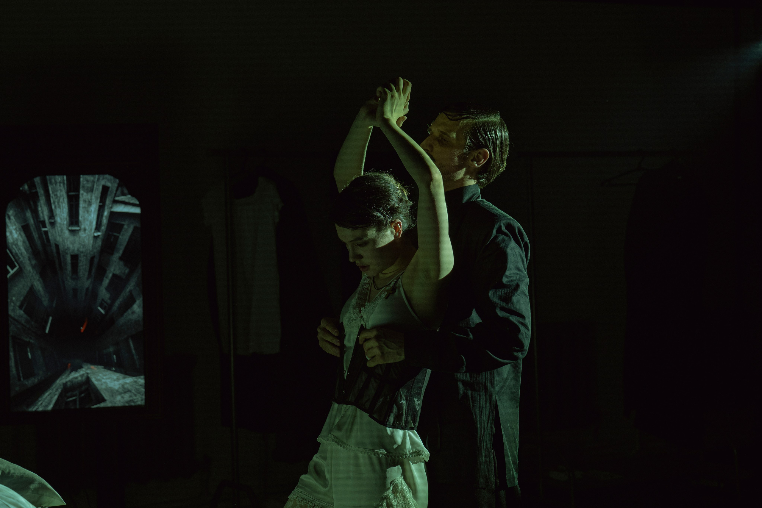 Кроткая. Монтаж. Реж. Артем Злобин. A Gentle Creature, dir. Artem Zlobin. Фотограф Ирина Соколенко Санкт-Петербург