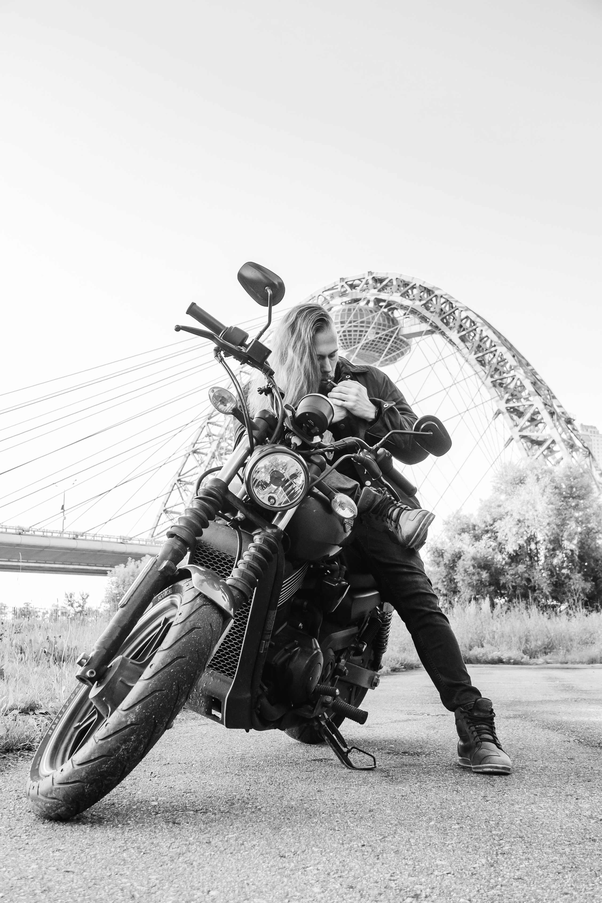 Иван и Harley Davidson. Наталия Фролова. Фотограф. Москва