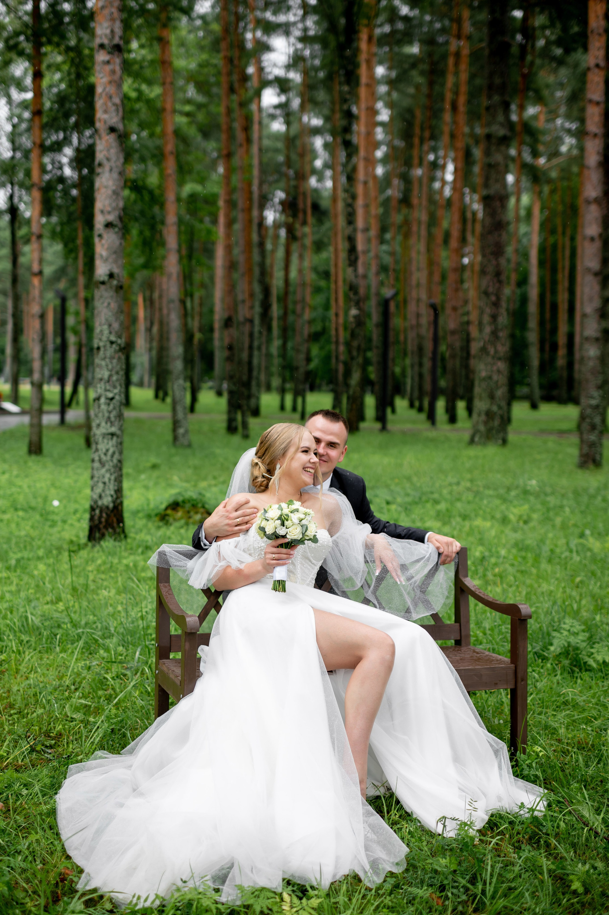 Ксения и Владислав (фотосессия в ЗАГСе и парке города Кингисеппа). Портретный, семейный и свадебный фотограф в Санкт-Петербурге и в Пушкине Ширяев Денис