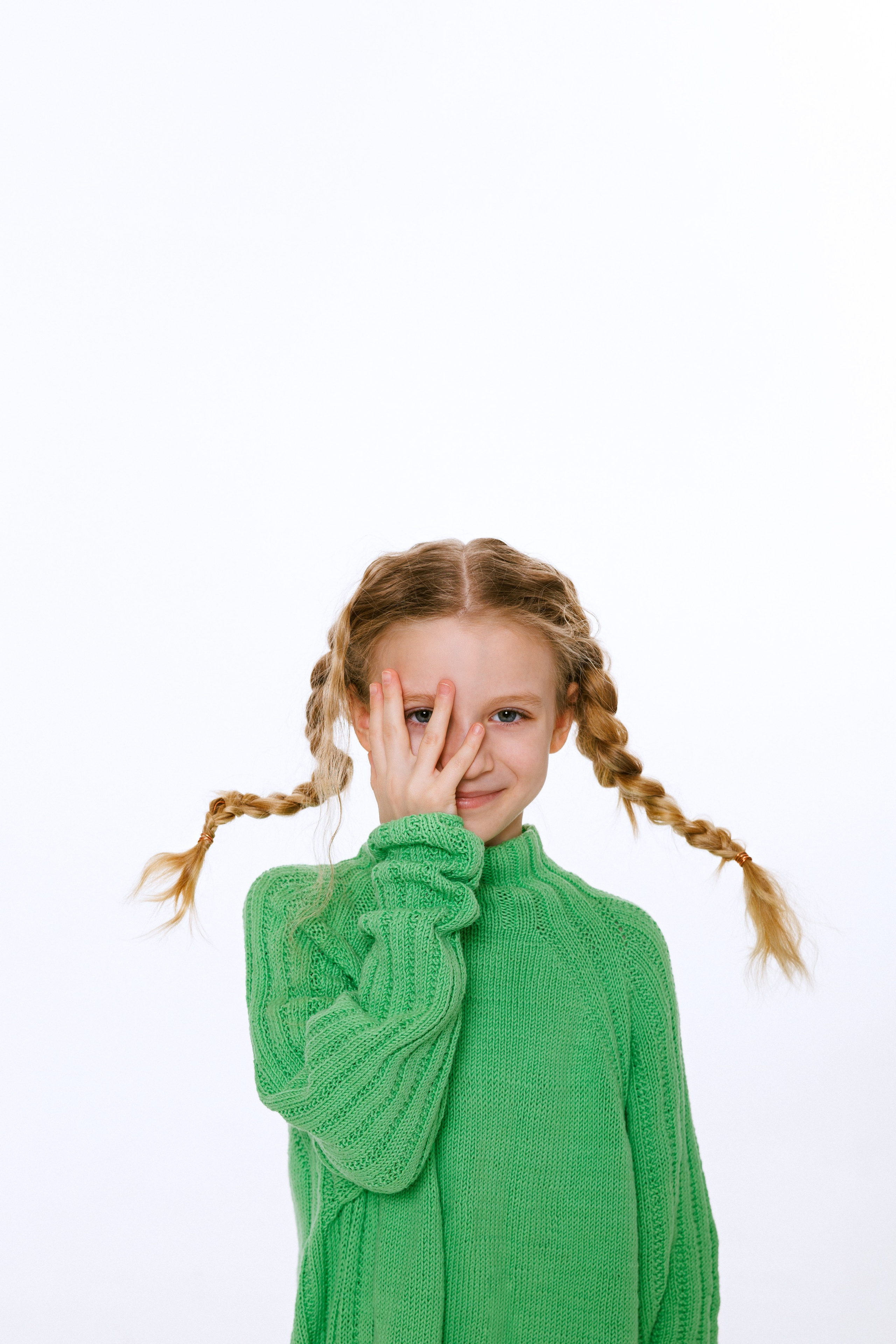 студийный детский портрет в стиле Пеппи длинный чулок