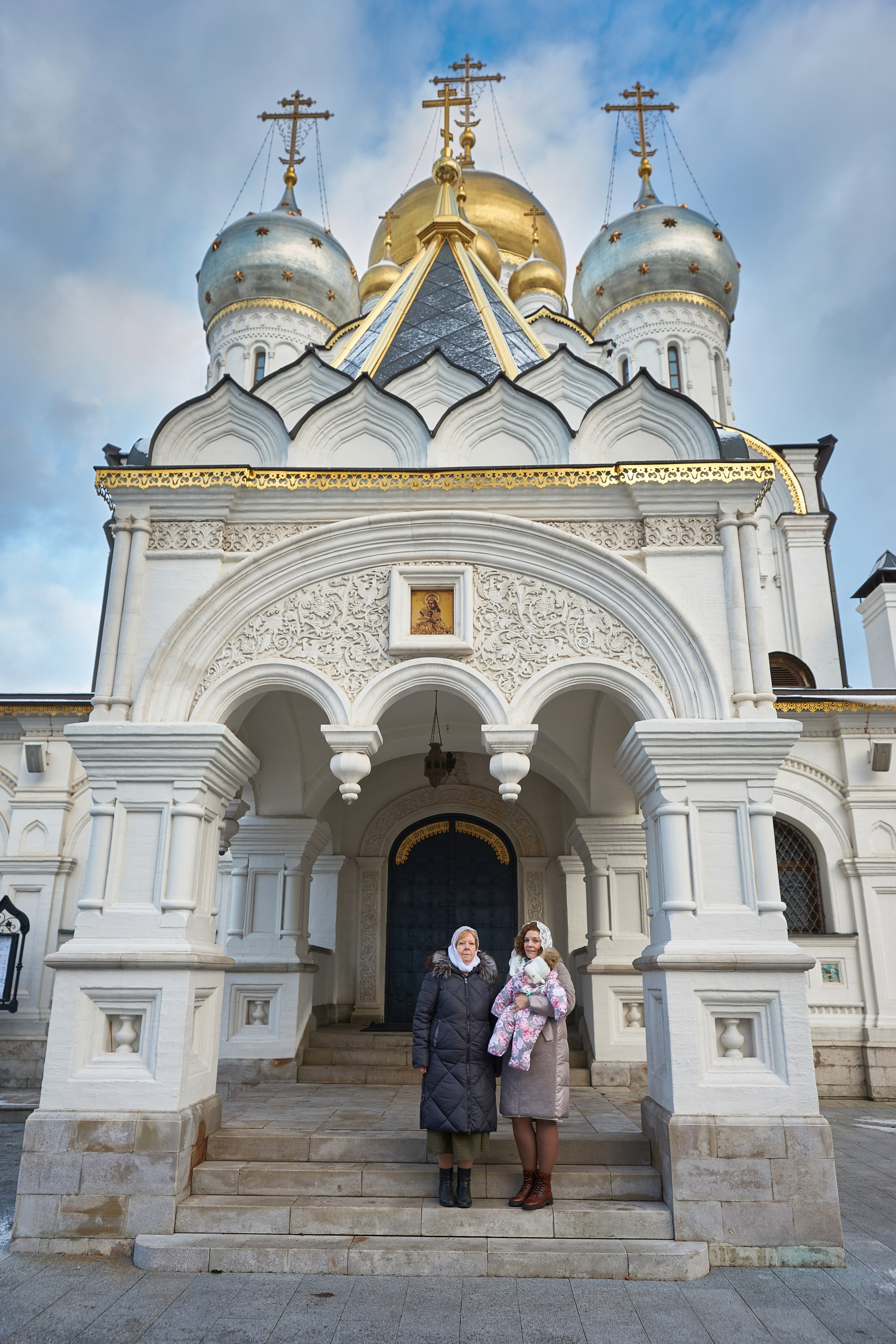 Крещение в Зачатьевском женском монастыре