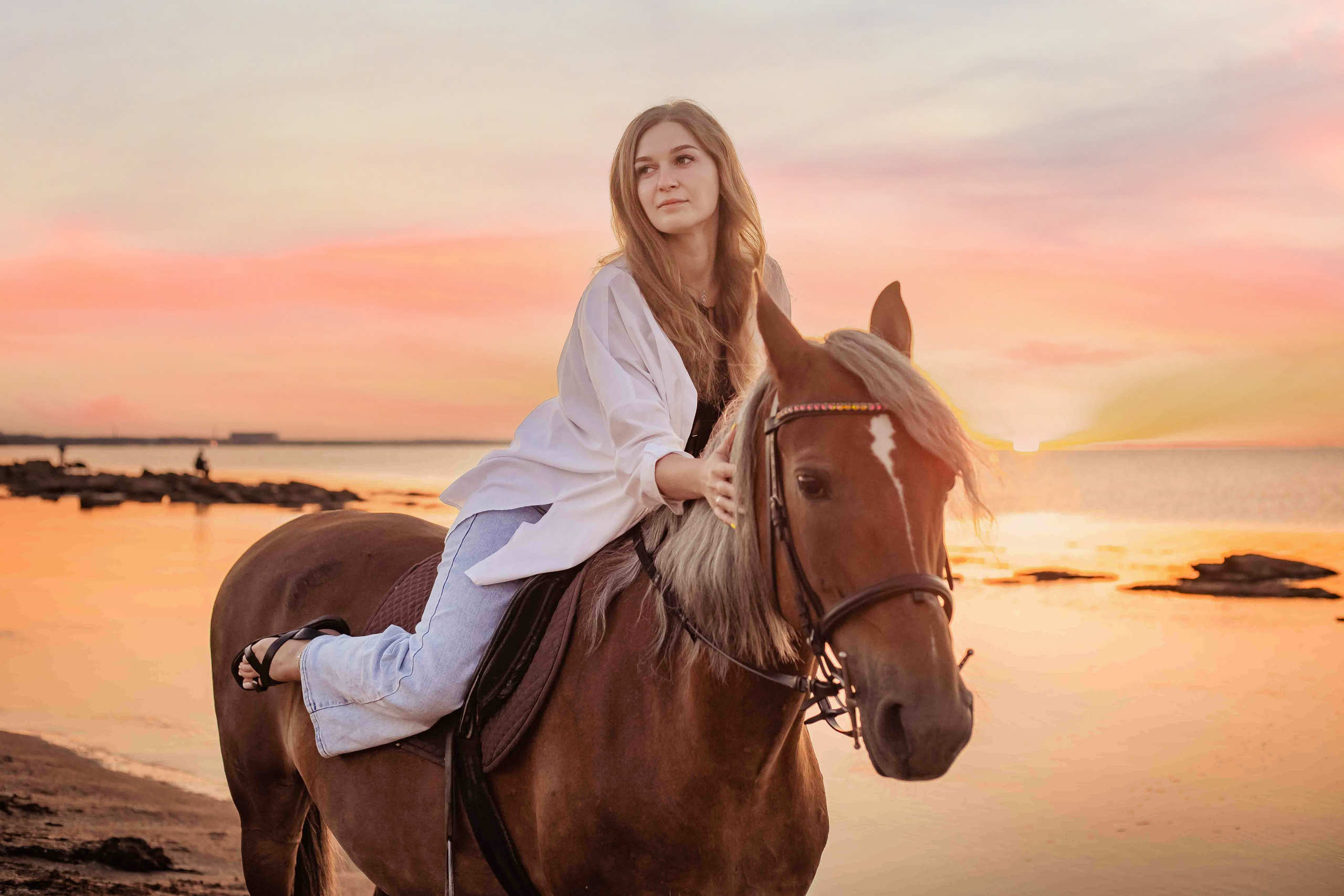 Фотосессия на море с лошадью. Фотограф в Феодосии Наталья Булгакова