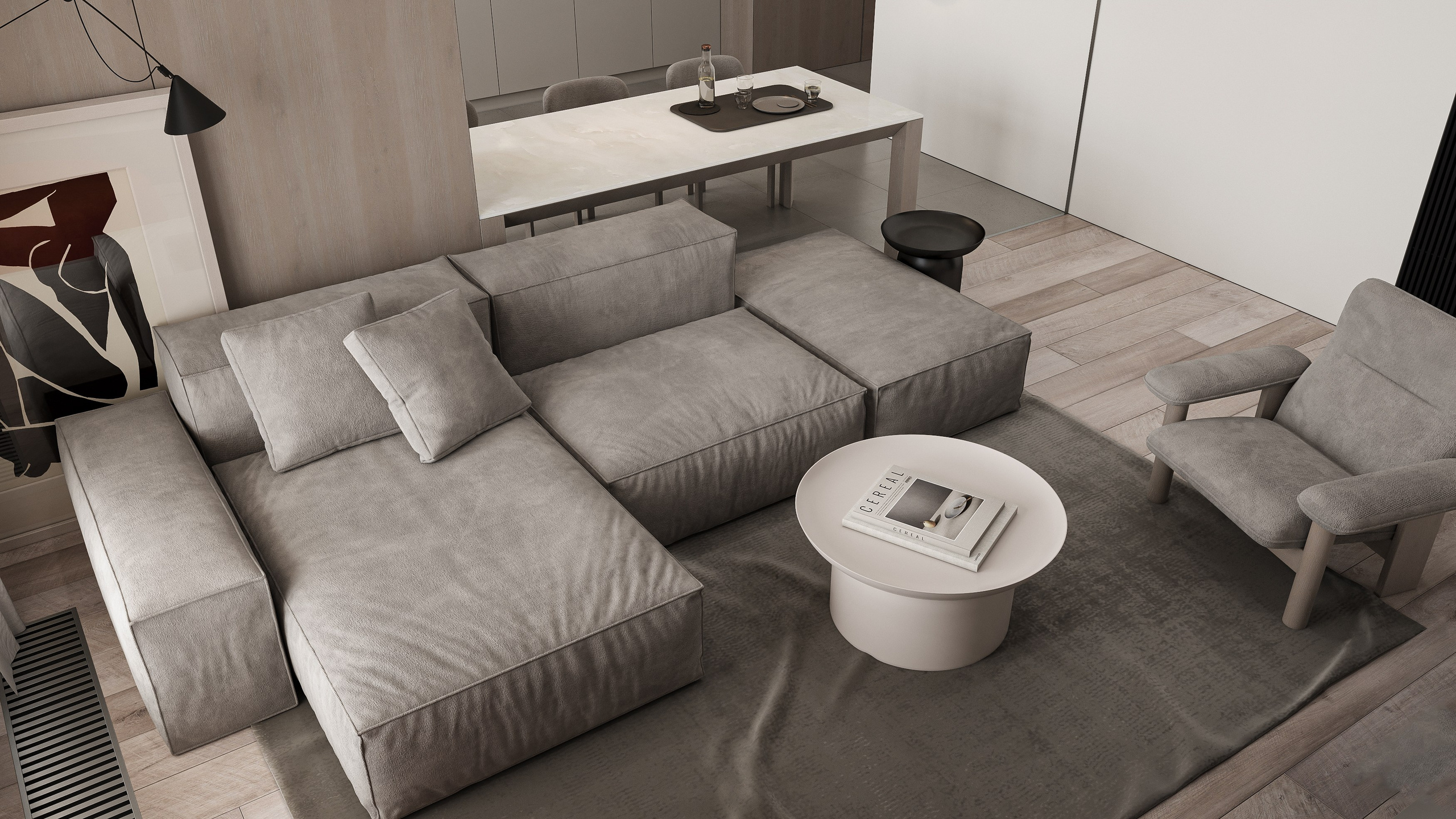 Квартира в Санкт-Петербурге, 2024. 3D визуализация интерьера и архитектурной среды