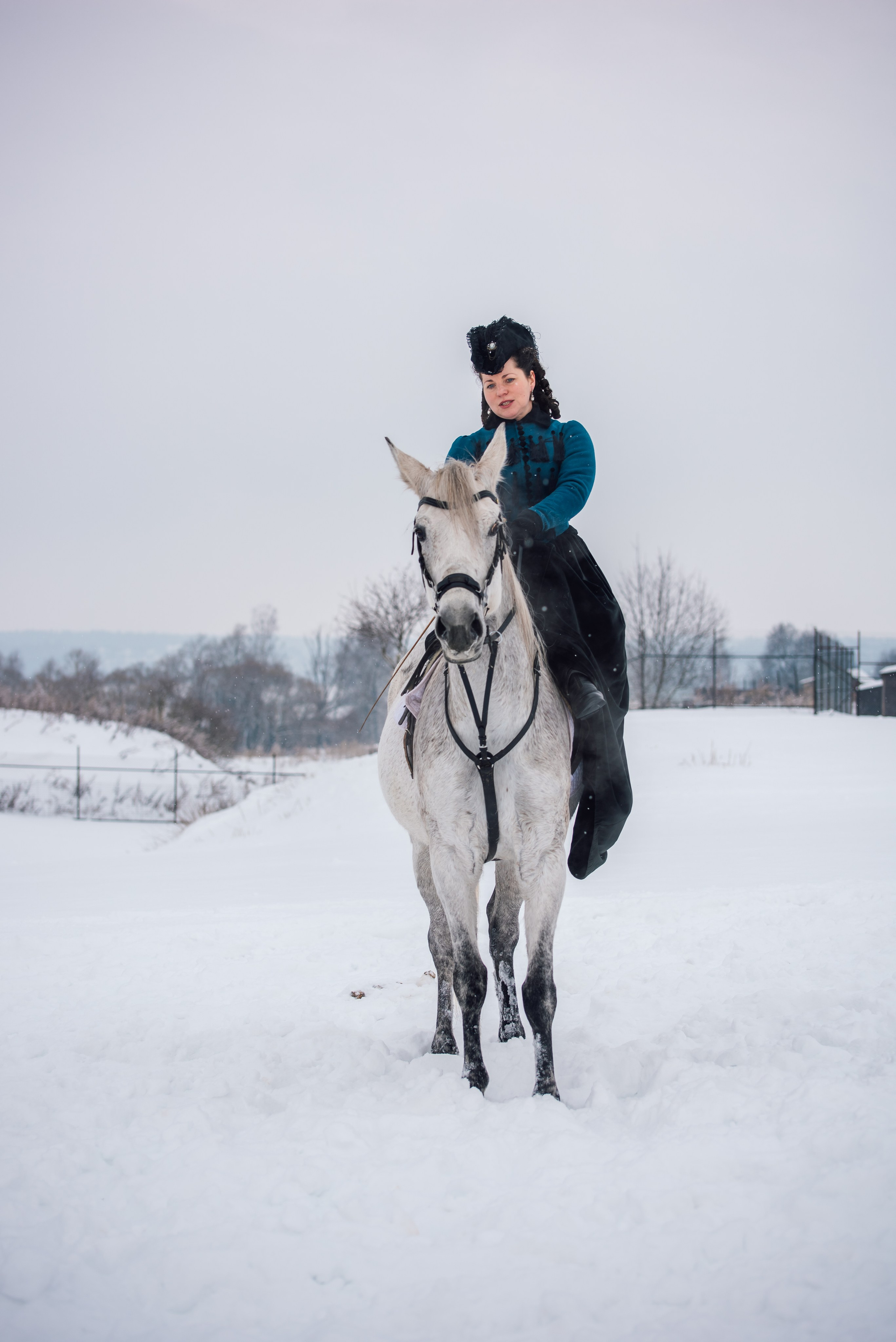Зимняя парфорсная охота. Фотограф Диана Вальтер