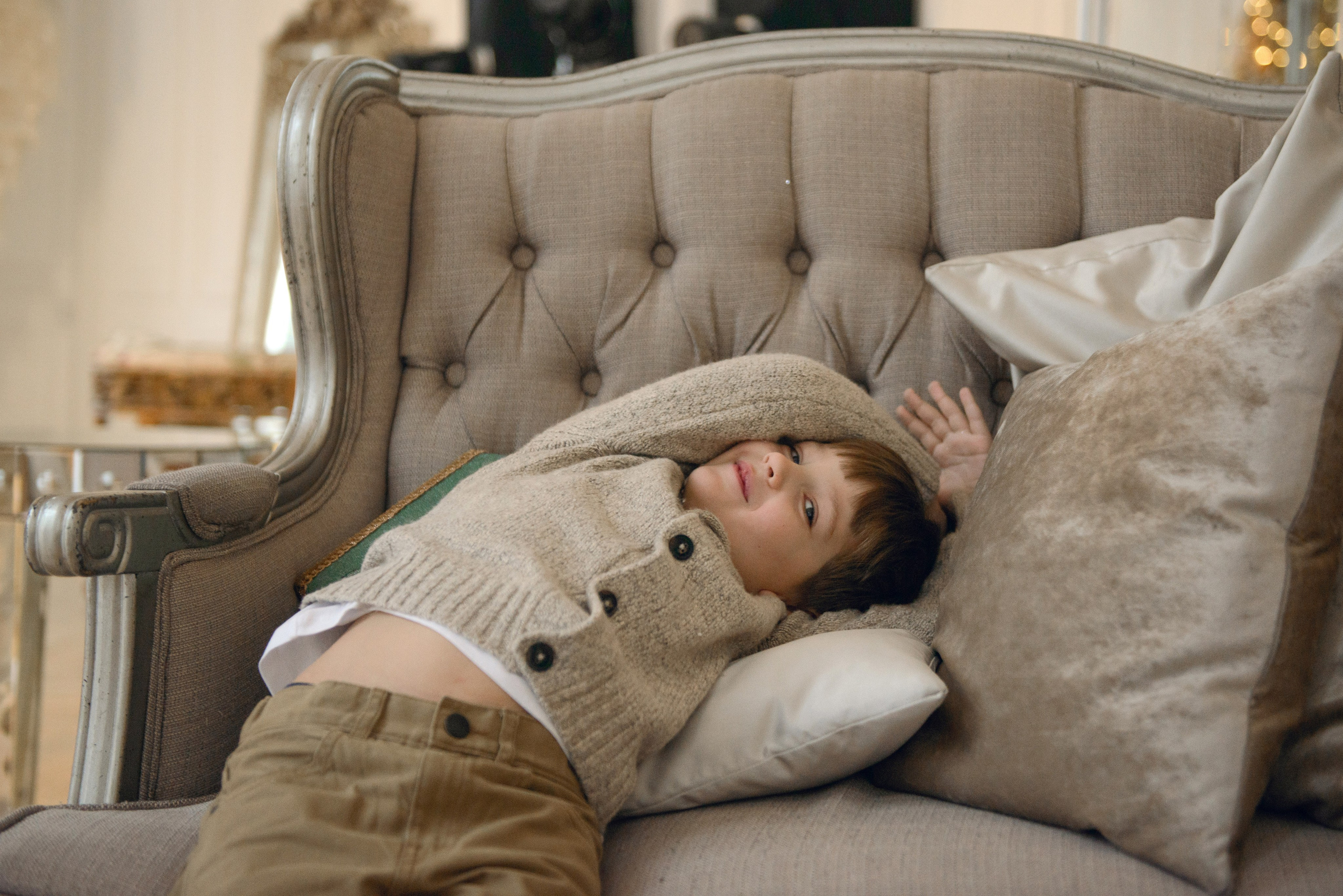 Studio photo shoot at Christmas time