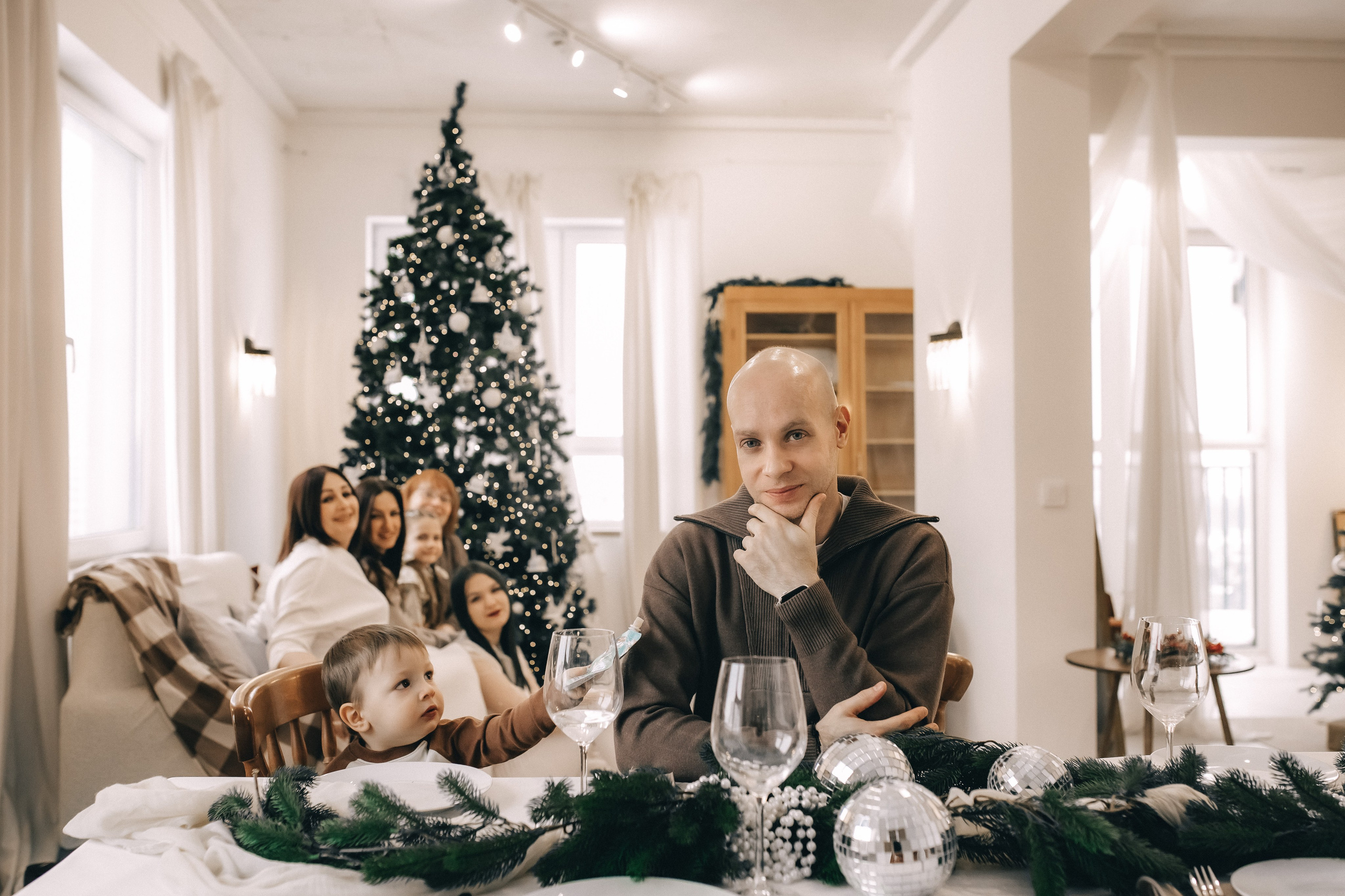 Рождество. Большая семья. Профессиональный фотограф, Москва |Видное Елена Елизарова