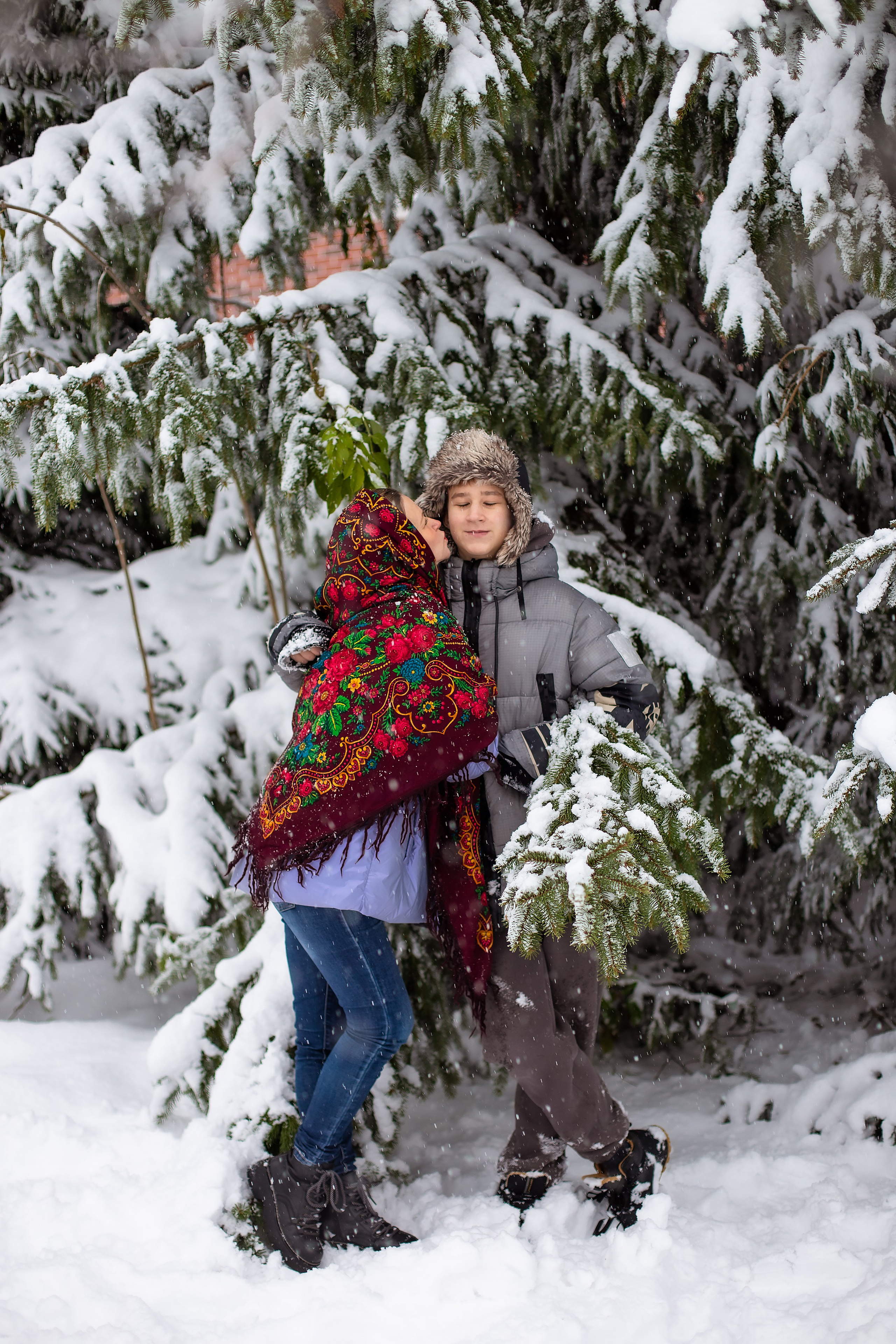 Катя и Тима. Когда выпал снег. Фотограф в Калининграде Решетникова Алина