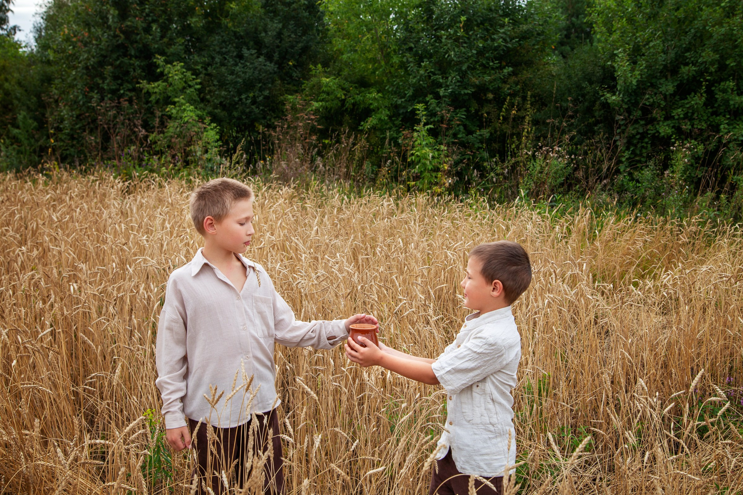 Дети в поле. Детский и семейный фотограф в Бердске и Новосибирске Дарья Гребнева