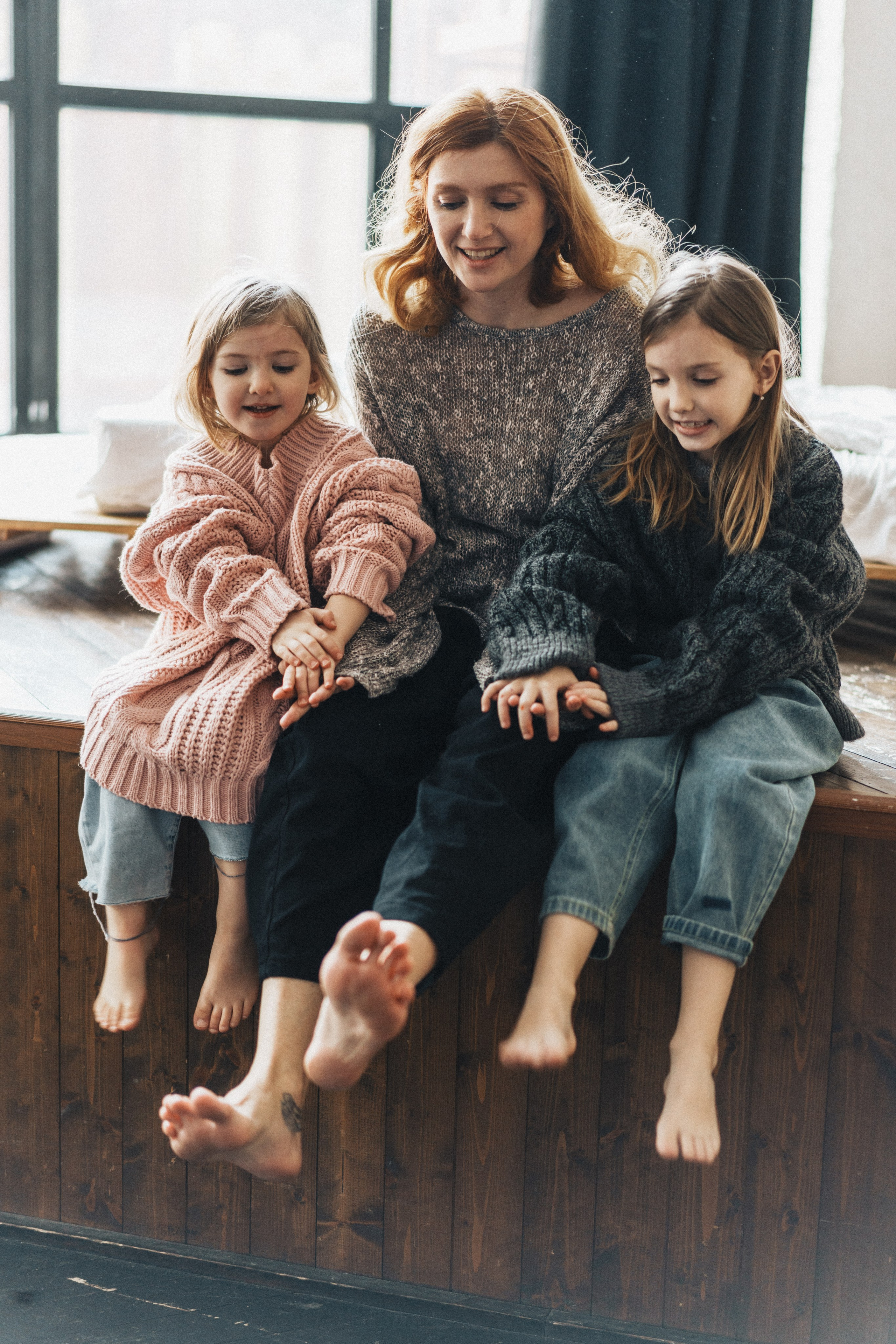 Наташа и девочки в проекте «Хочу как мама». Семейный и детский фотограф и видеограф в Москве, Серпухове и Тарусе Валерия Сорокина