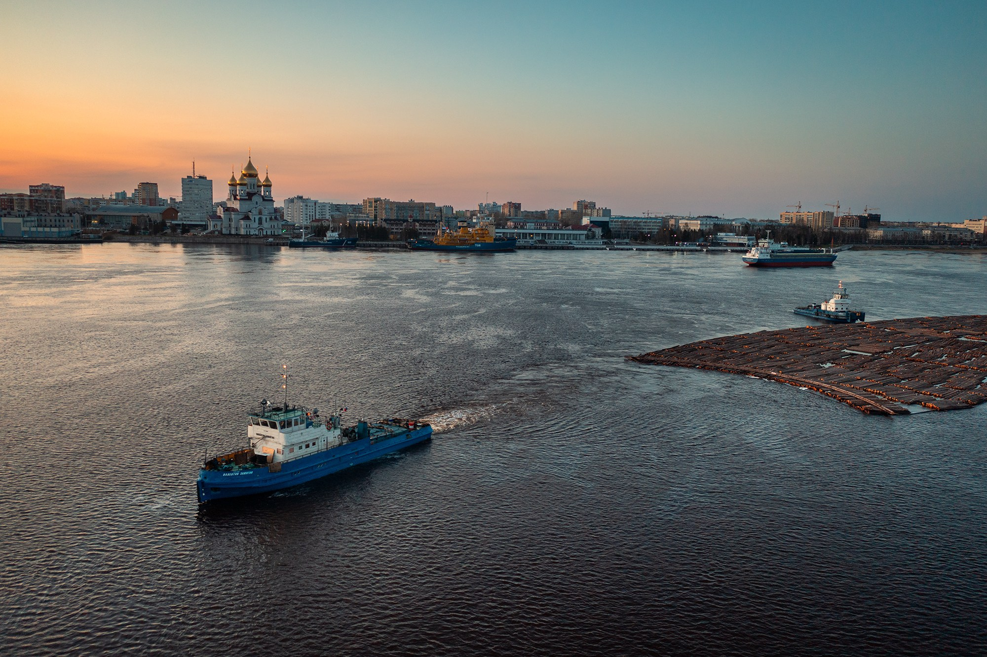 Город. Аэросъемка в Архангельске, Александр Ермолин