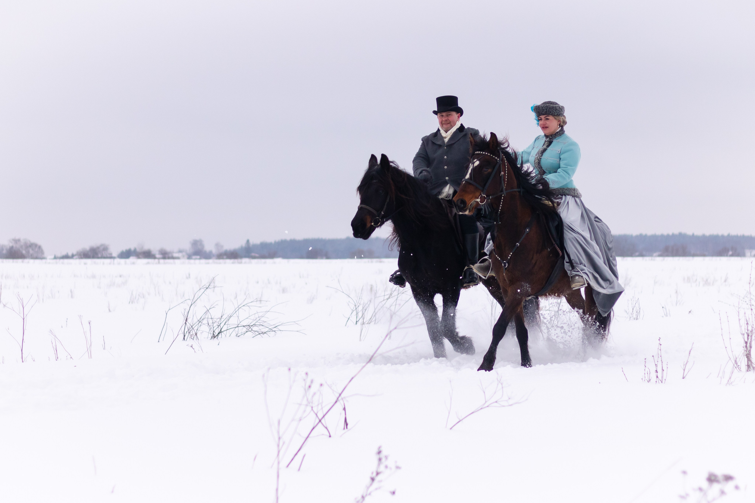 Конные охоты для двоих. Семейный и детский фотограф в Москве и Можайске Мария Бочкарева
