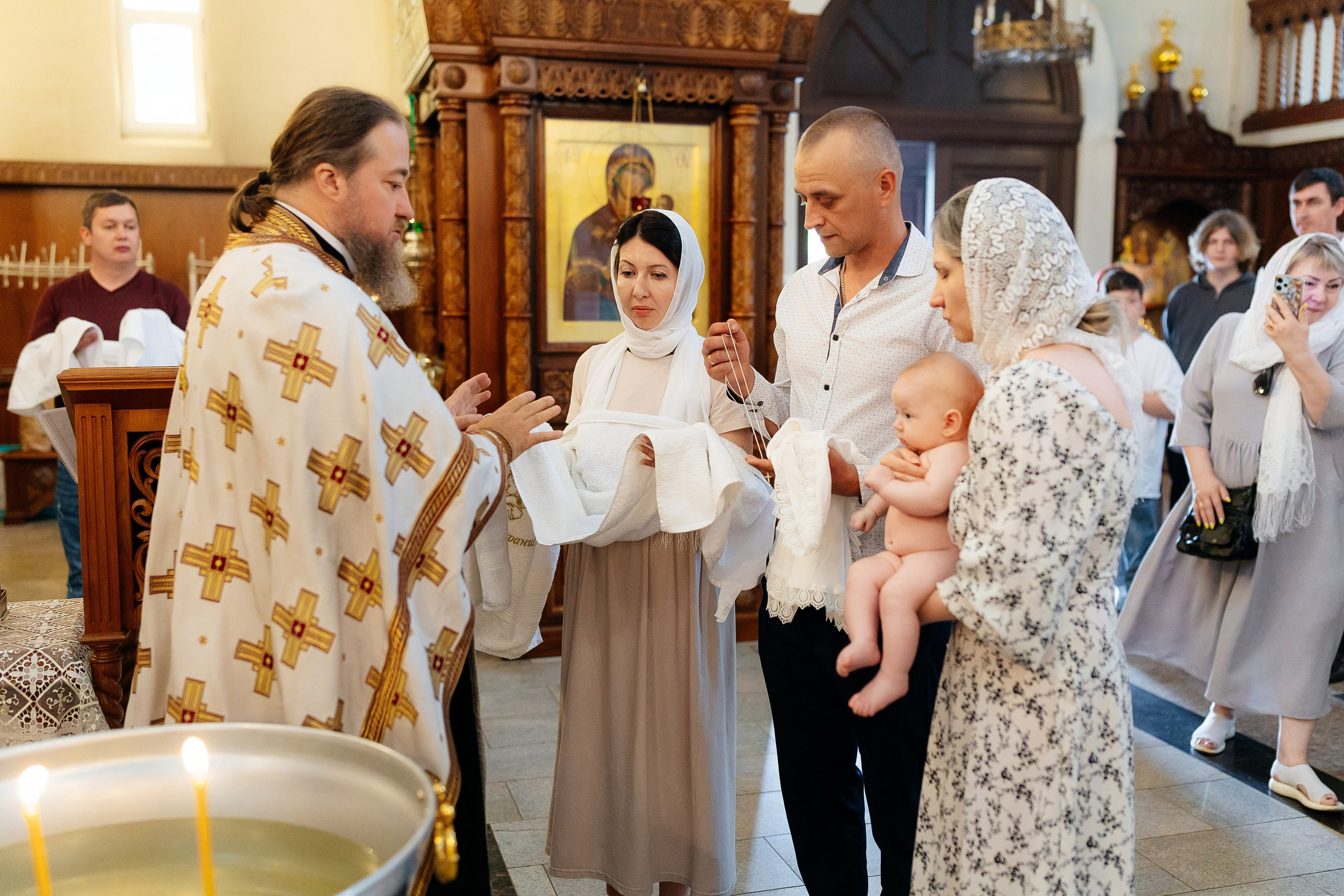 Крещение Анастасии. Семейный и детский фотограф в Москве Александра Мак