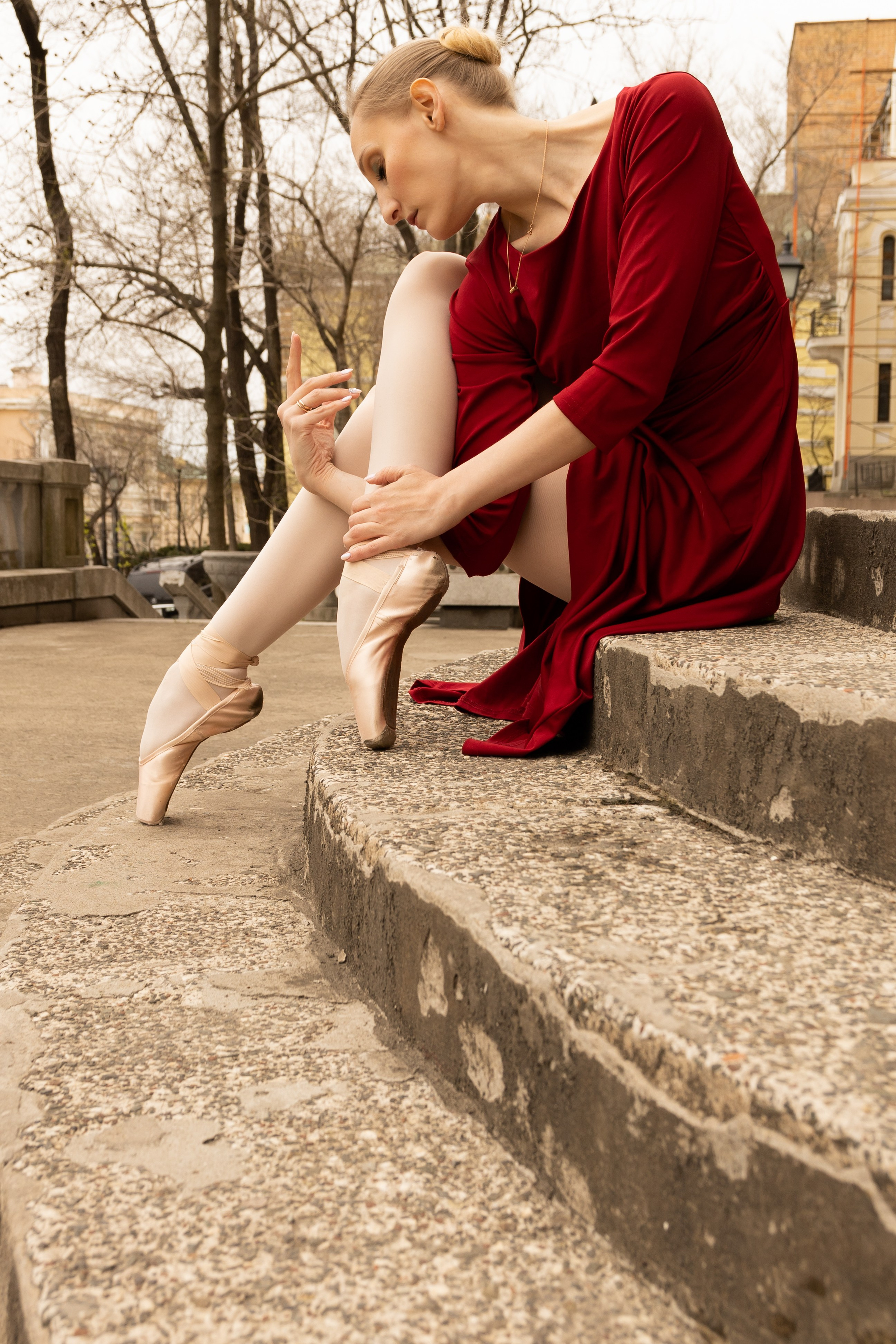 Балерина в городе. Фотограф Владивосток