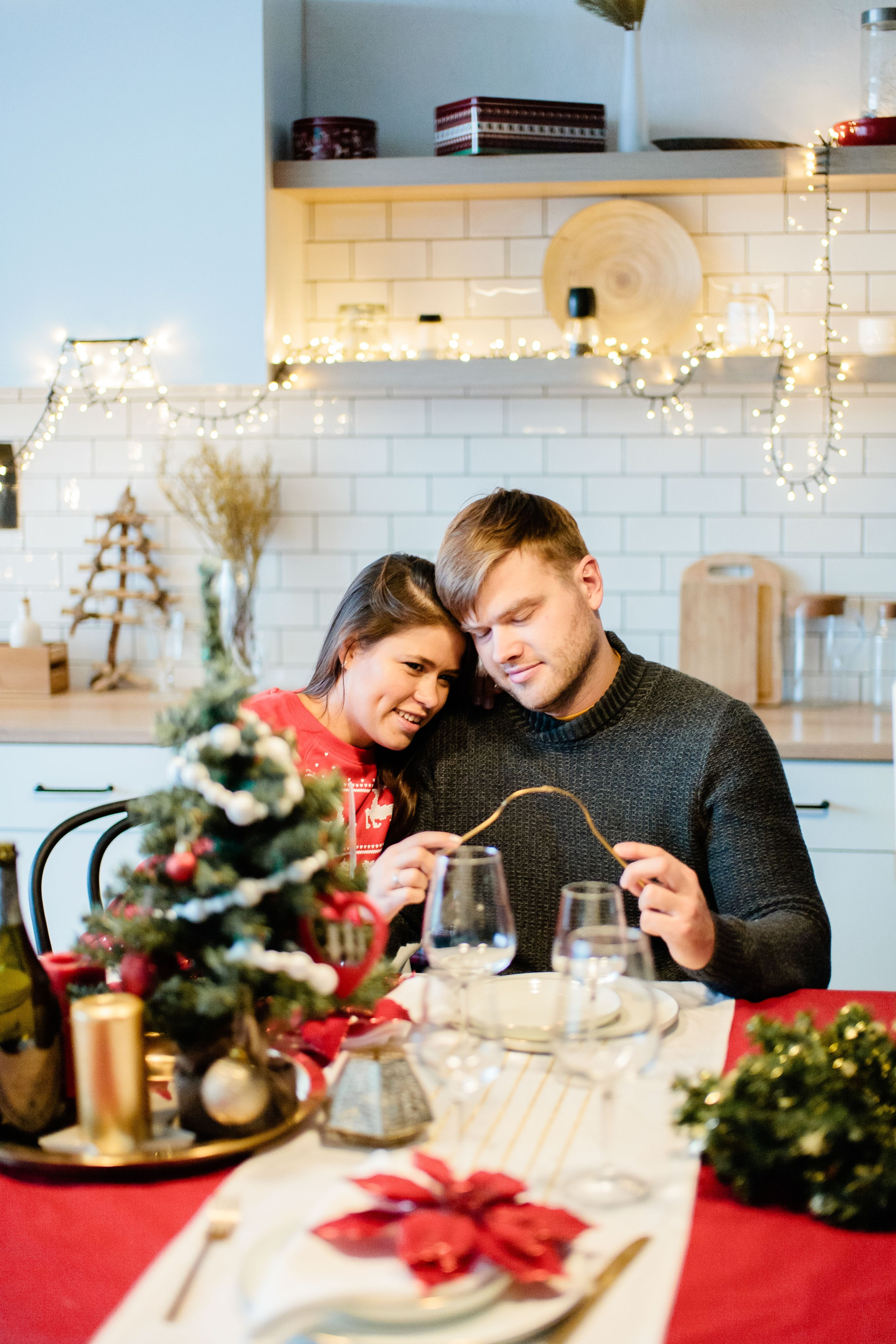 Семейная Новогодняя фотосессия в студии, фотограф в Москве