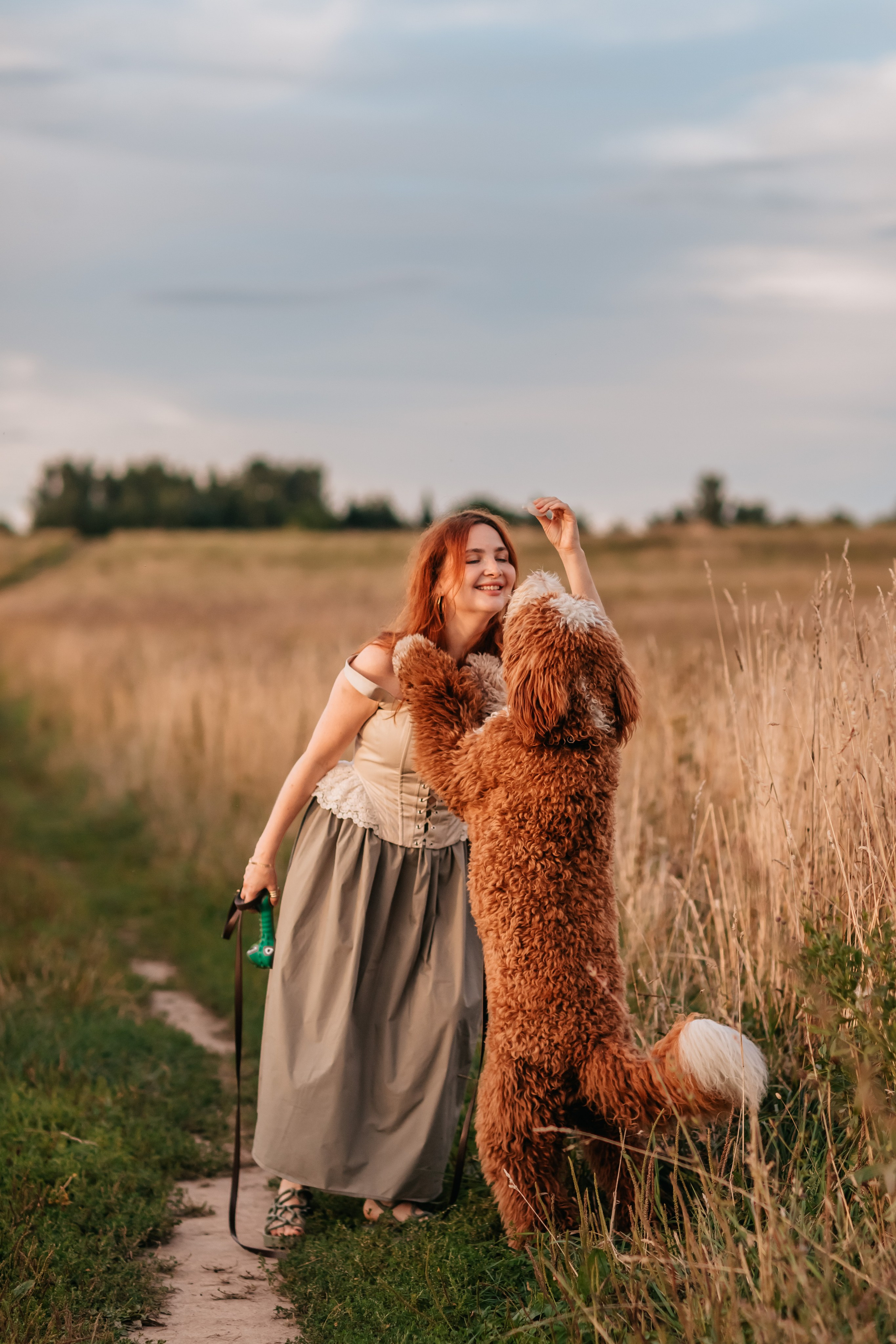 Олег, Мария и Тоторо. Семейный фотограф анималист Мария Крючкова