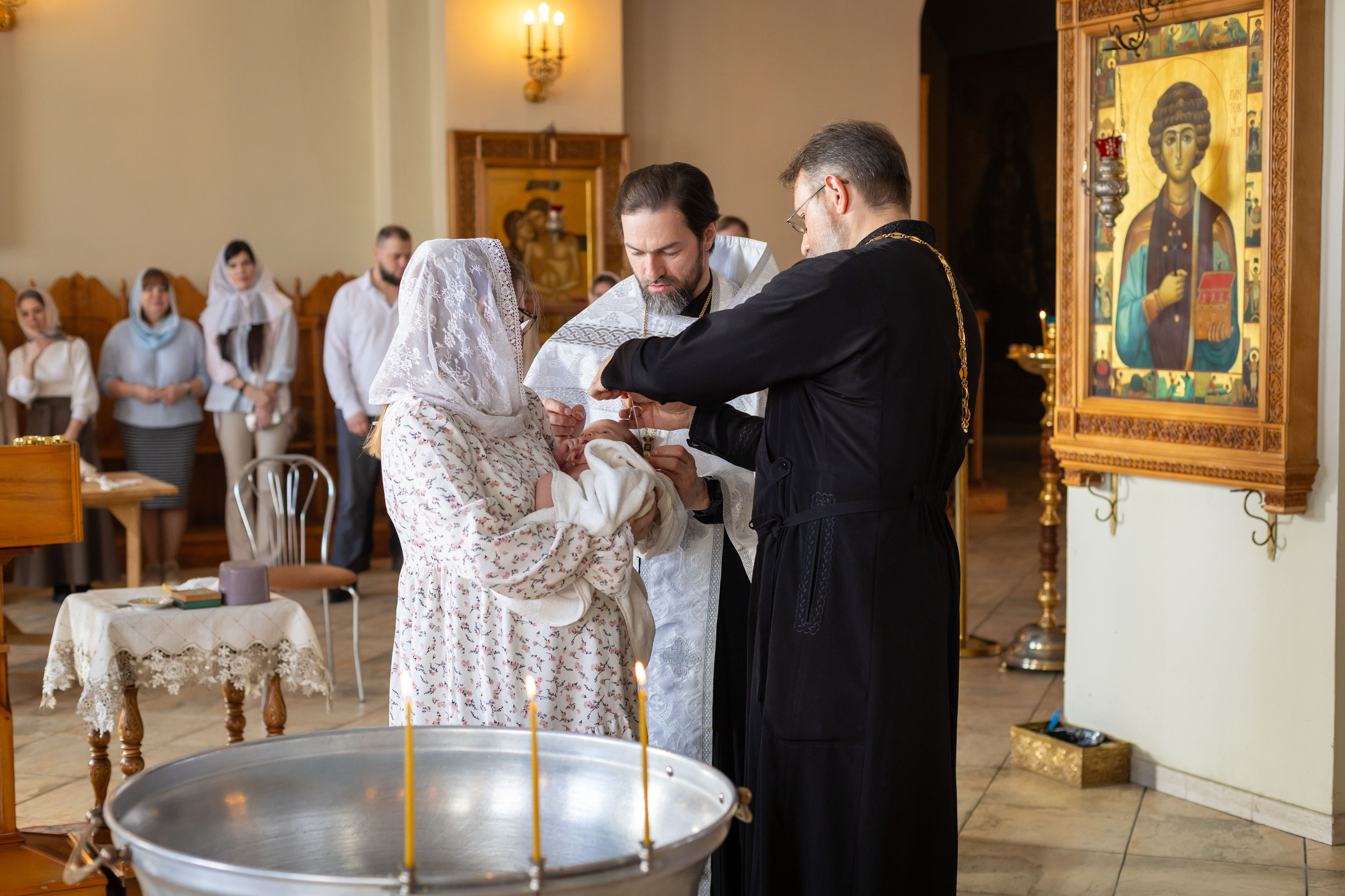 Крещение Милании. Семейный и детский фотограф Анна Петракова